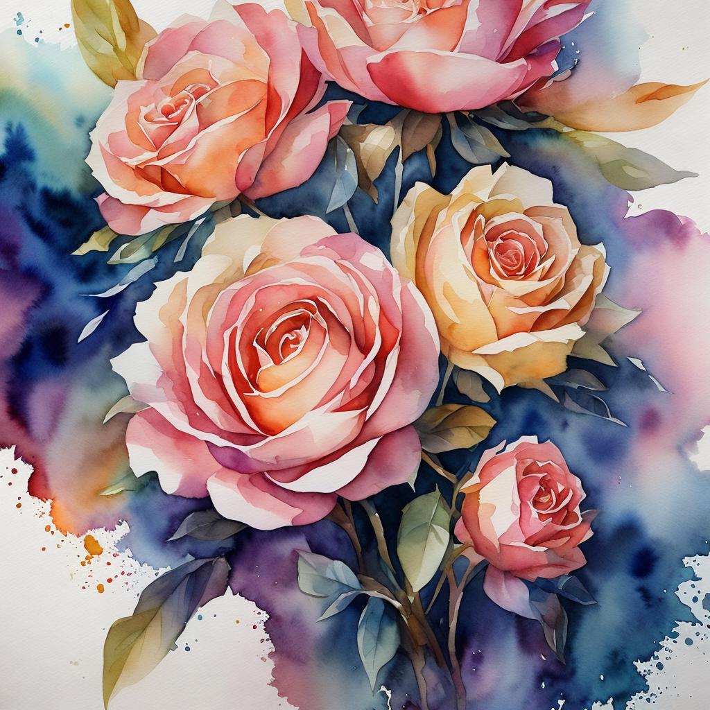 Hd watercolor, transparent, trending by @ai_generated
