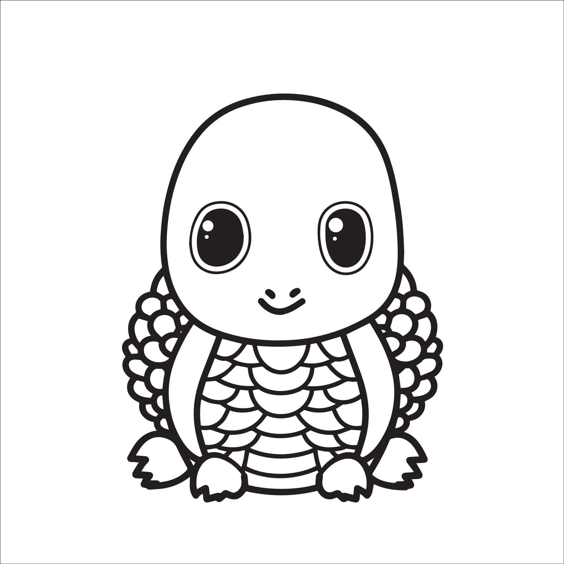 Ai-generated-a-illustration-of-a-black-and-white-pangolin-sitting-free-vector