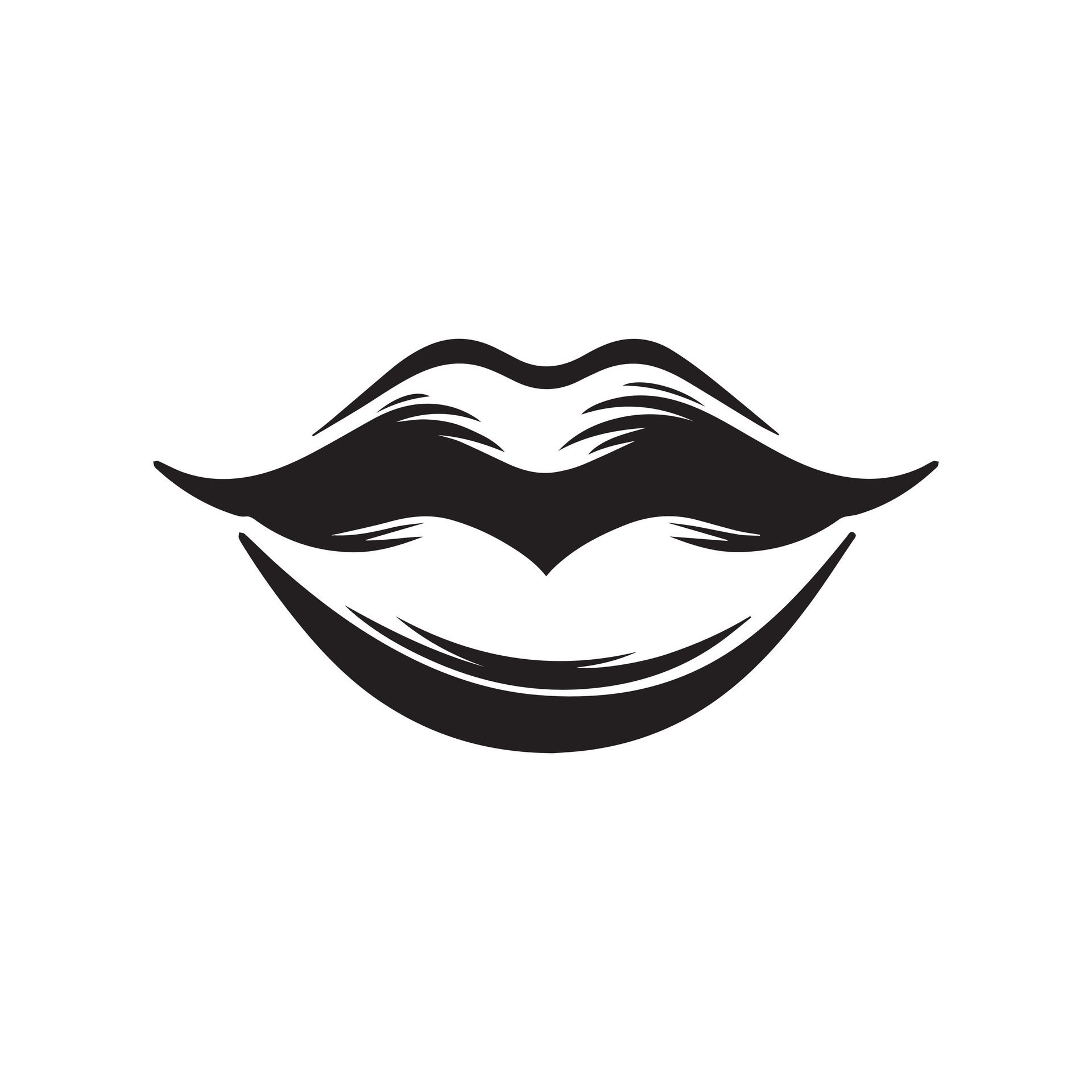 Ai-generated-a-subtle-smirk-captured-in-a-minimalist-lip-silhouette-free-vector