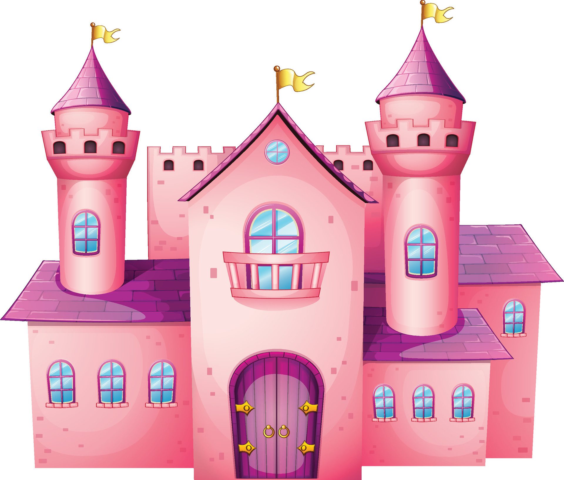 Ai-generated-ai-generative-a-pink-colored-castle-royalty-on-transparent-background-free-vector