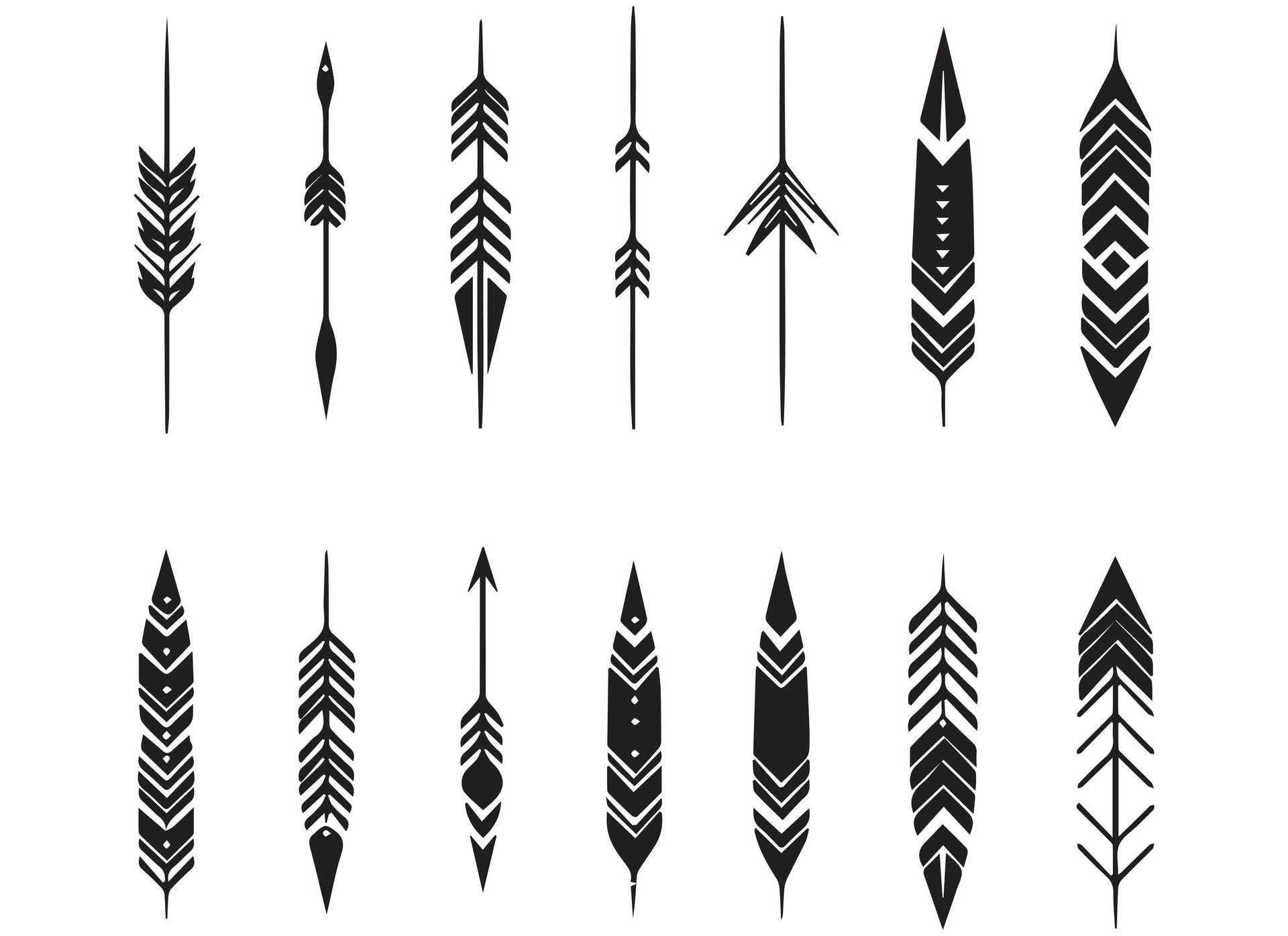 Ai-generated-arrow-design-illustration-isolated-on-white-background-free-vector