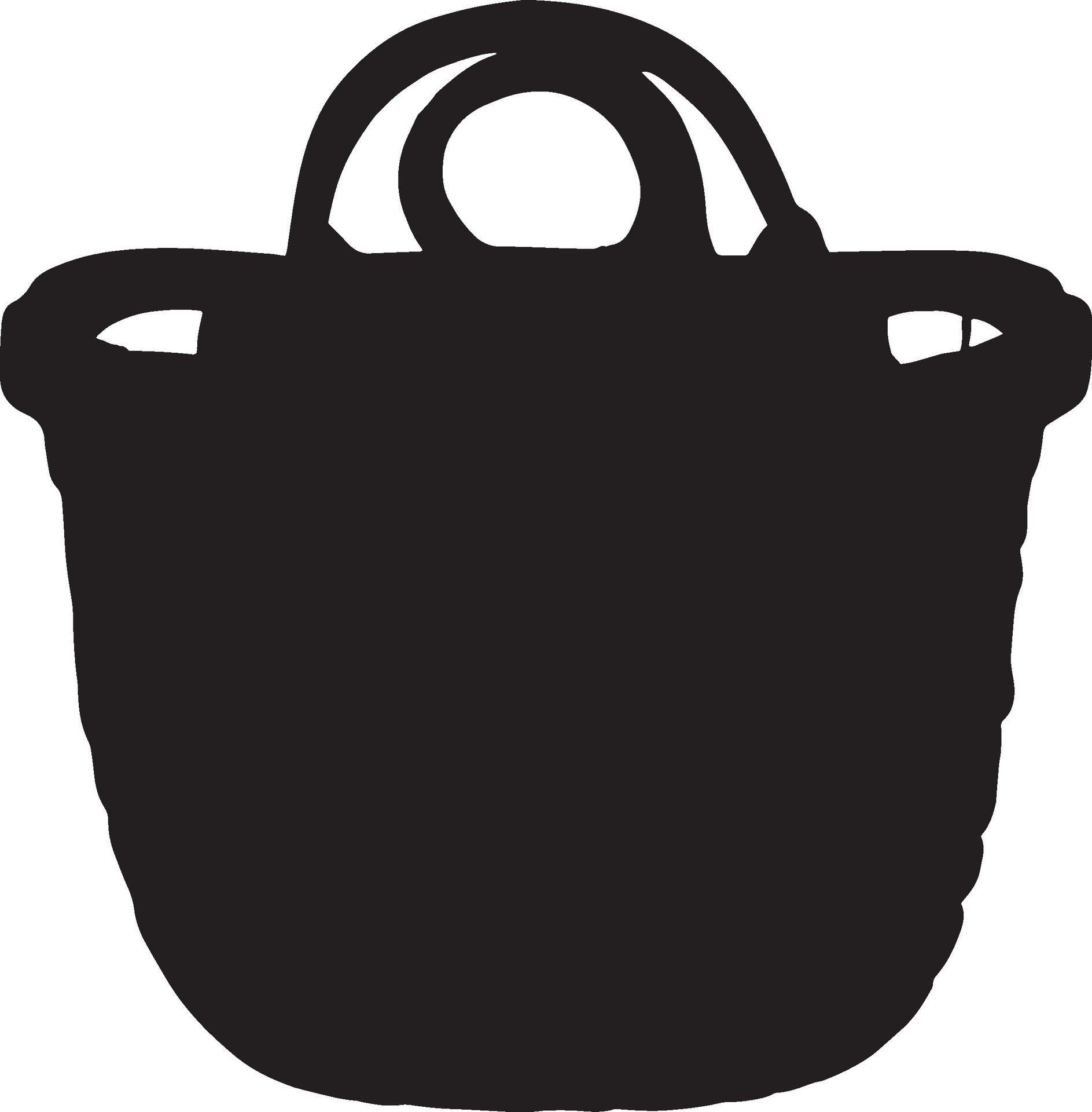 Ai-generated-basket-silhouette-art-free-vector