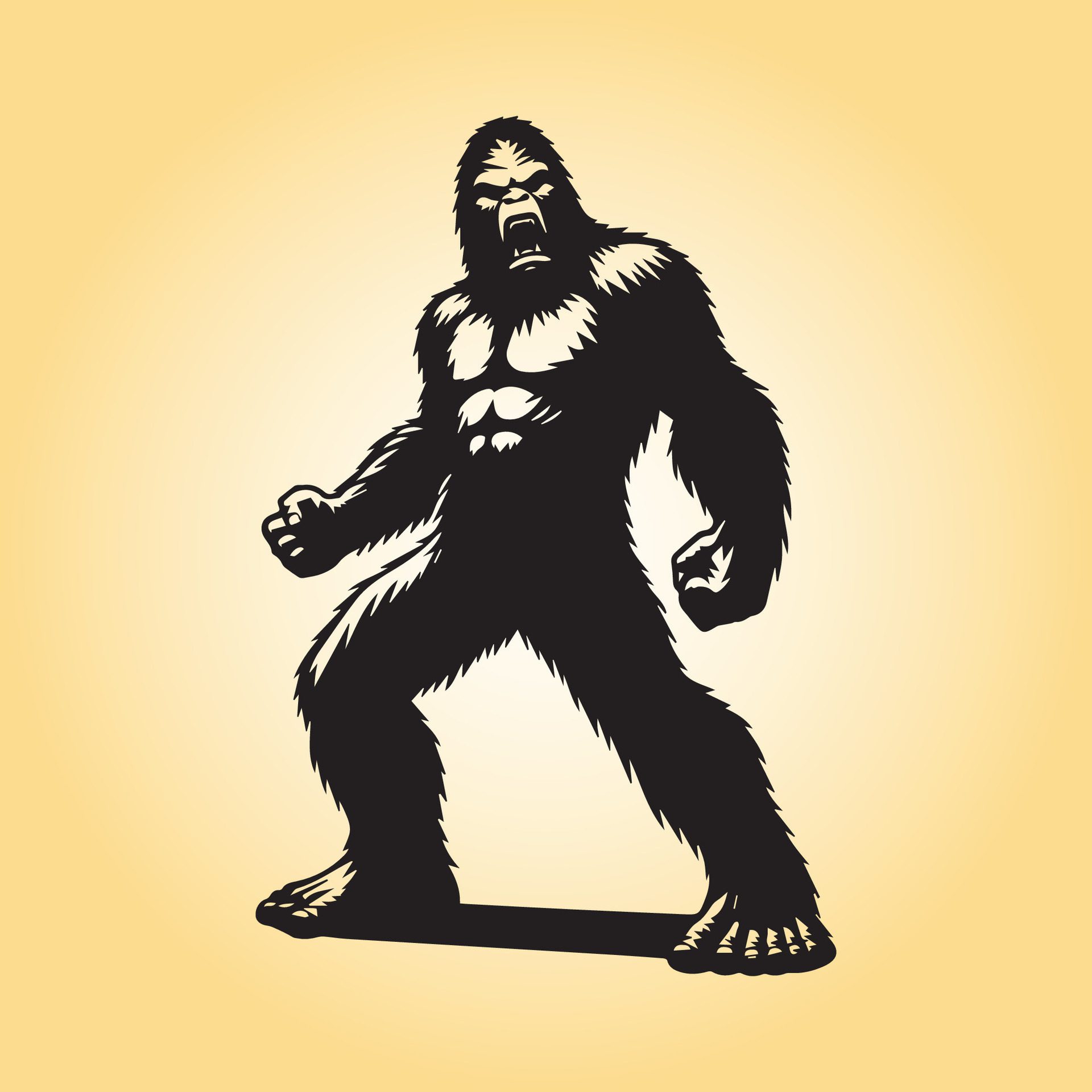 Ai-generated-bigfoot-angry-silhouette-illustration-free-vector