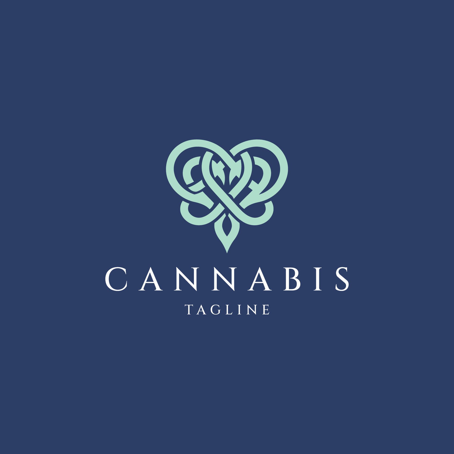 Ai-generated-cannabis-logo-design-icon-free-vector