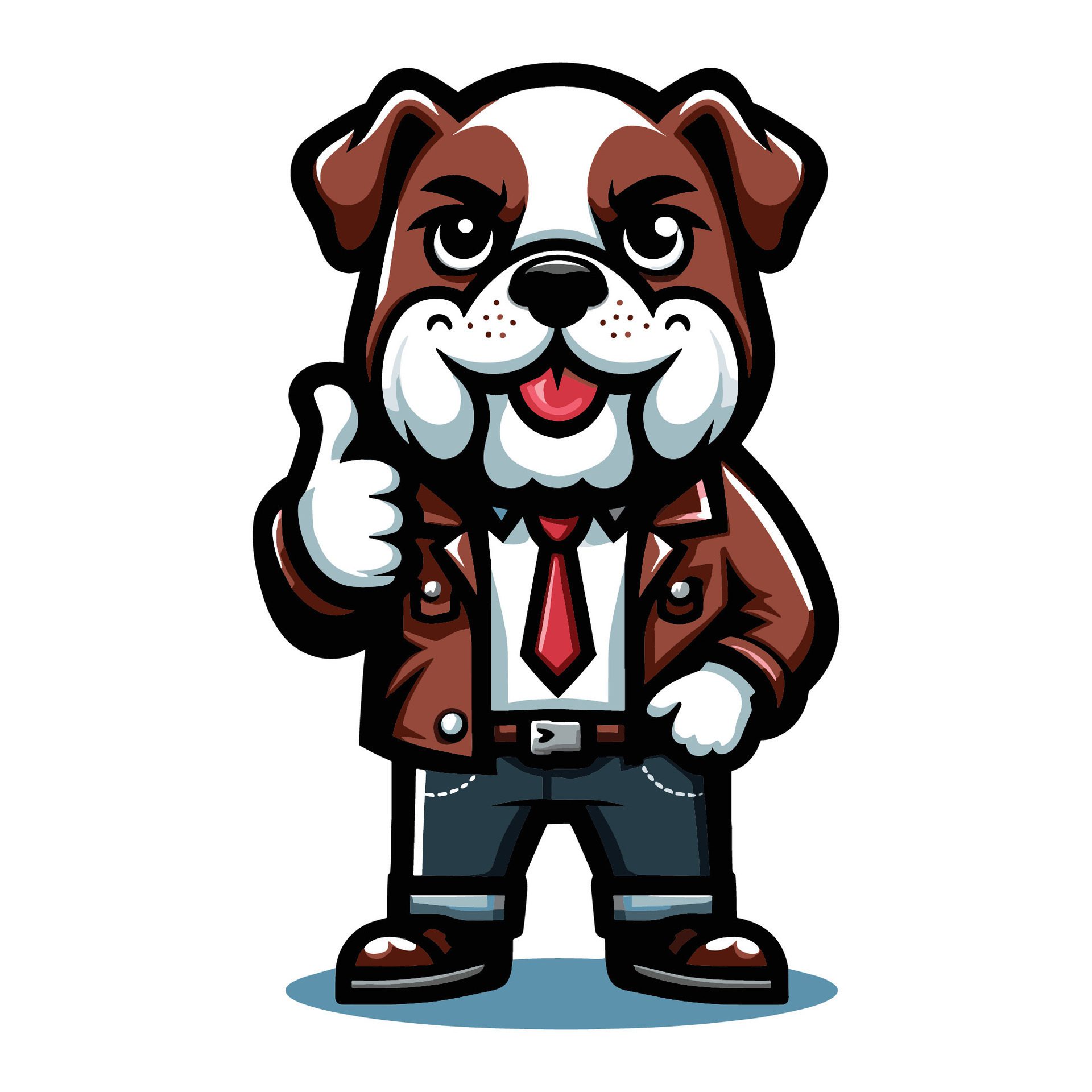 Ai-generated-cute-cartoon-bulldog-puppy-in-office-job-dress-businessman-worker-mascot-character-design-logo-template-isolated-on-white-background-free-vector