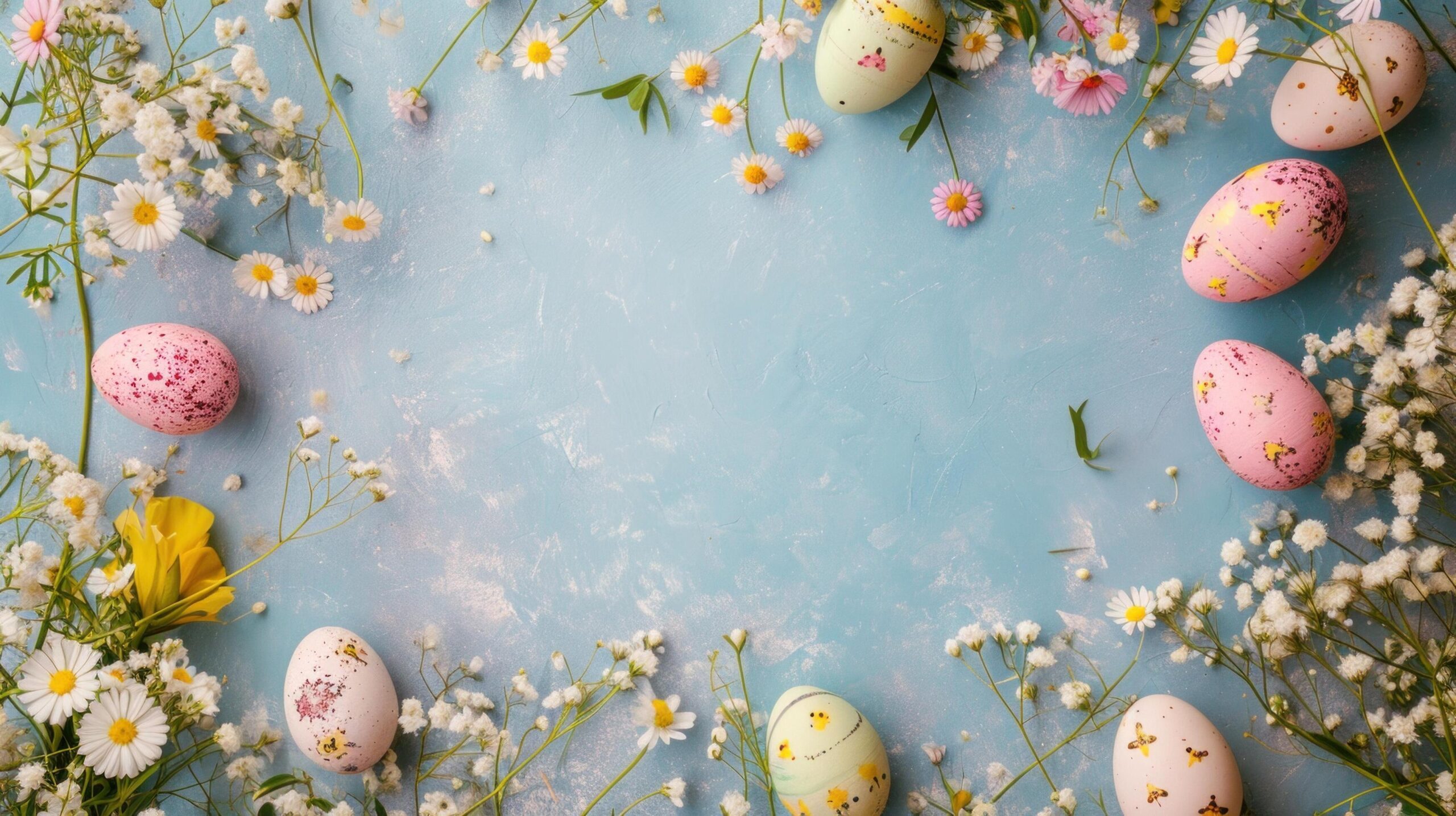 Ai-generated-easter-advertisment-background-with-copy-space-free-photo