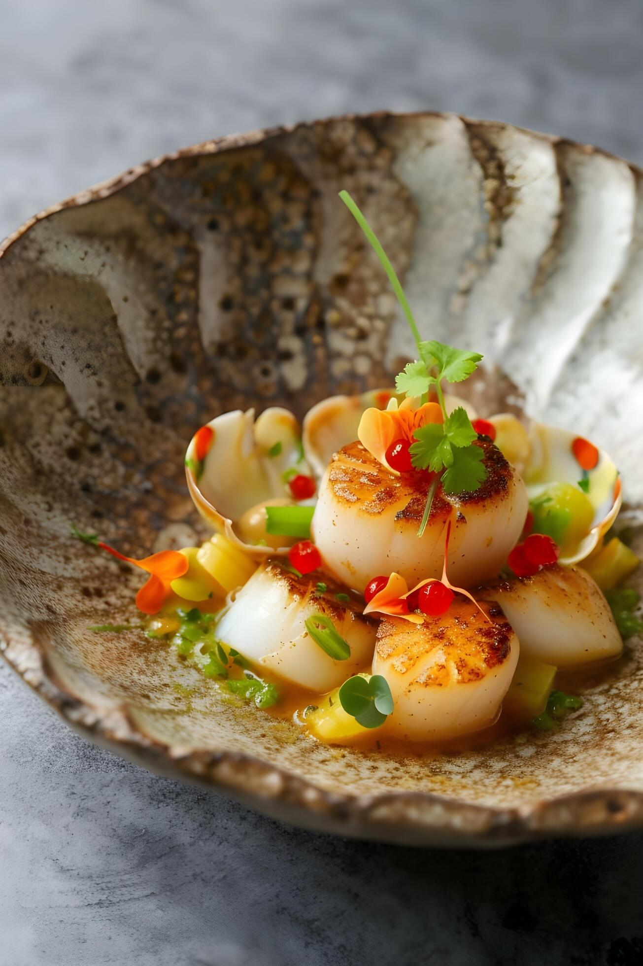 Ai-generated-gastronomic-tapestry-ceviche-with-bold-colors-and-rich-heritage-free-photo