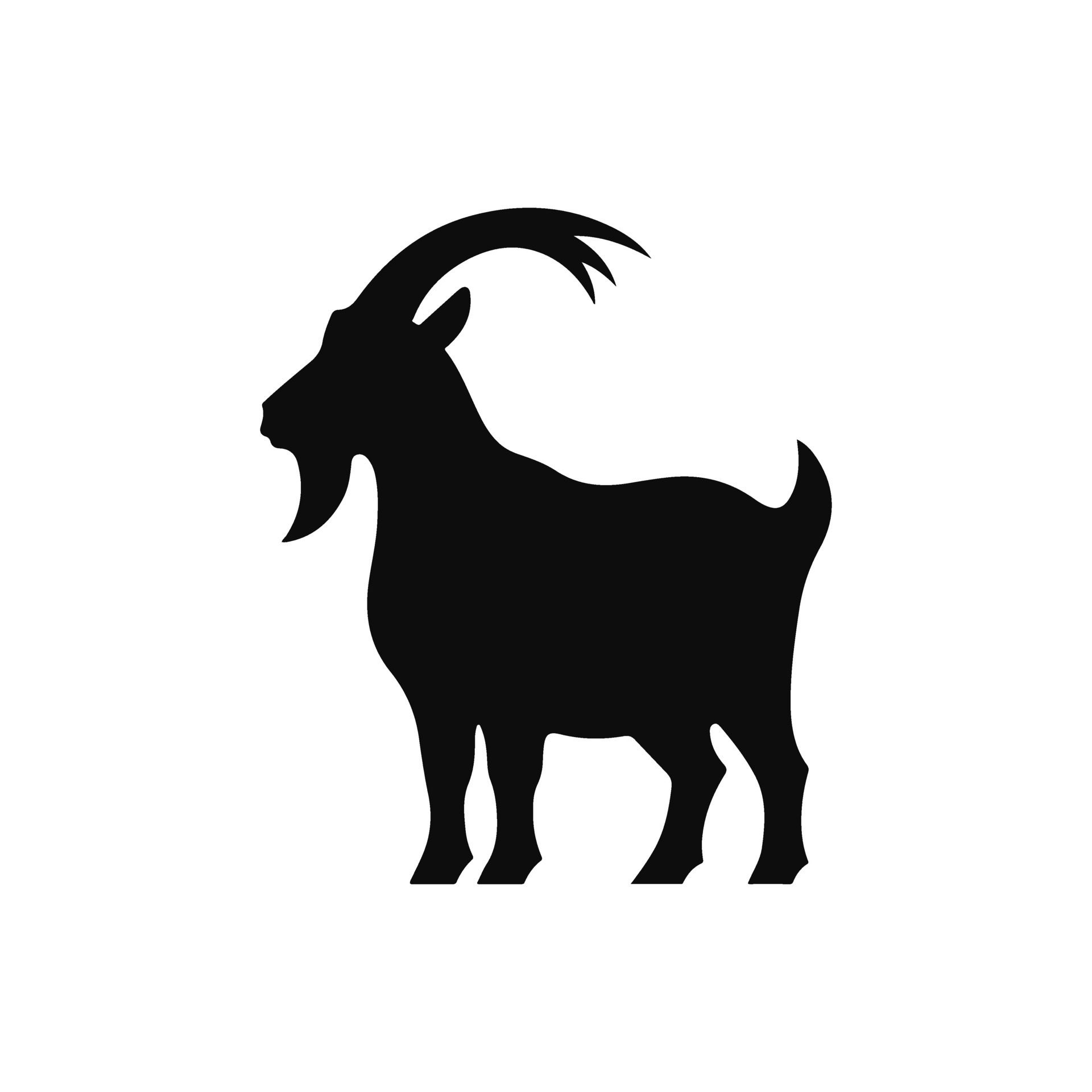 Ai-generated-goat-silhouette-for-the-eid-al-adha-theme-free-vector
