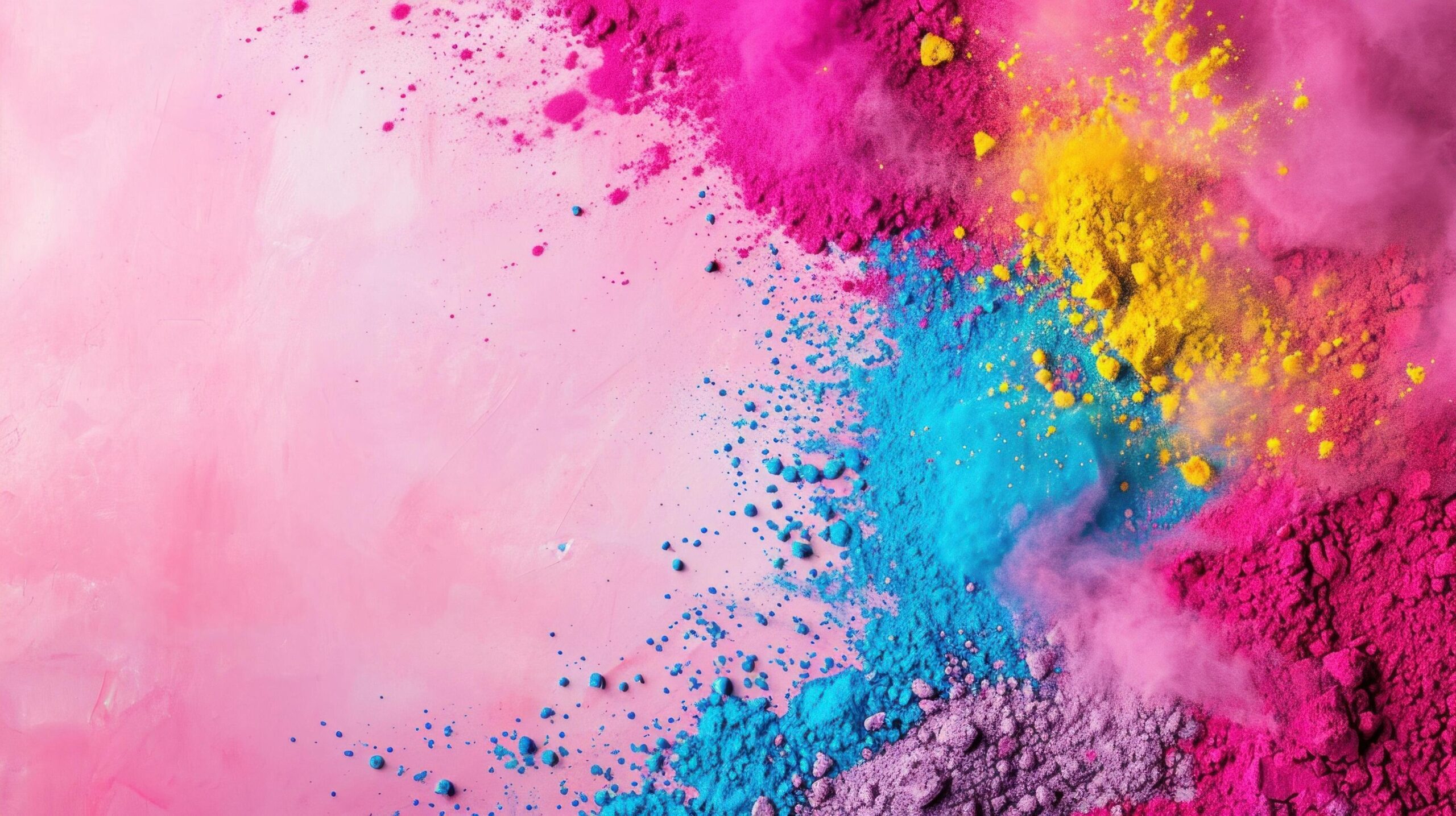 Ai-generated-holi-party-advertisment-background-with-copy-space-free-photo