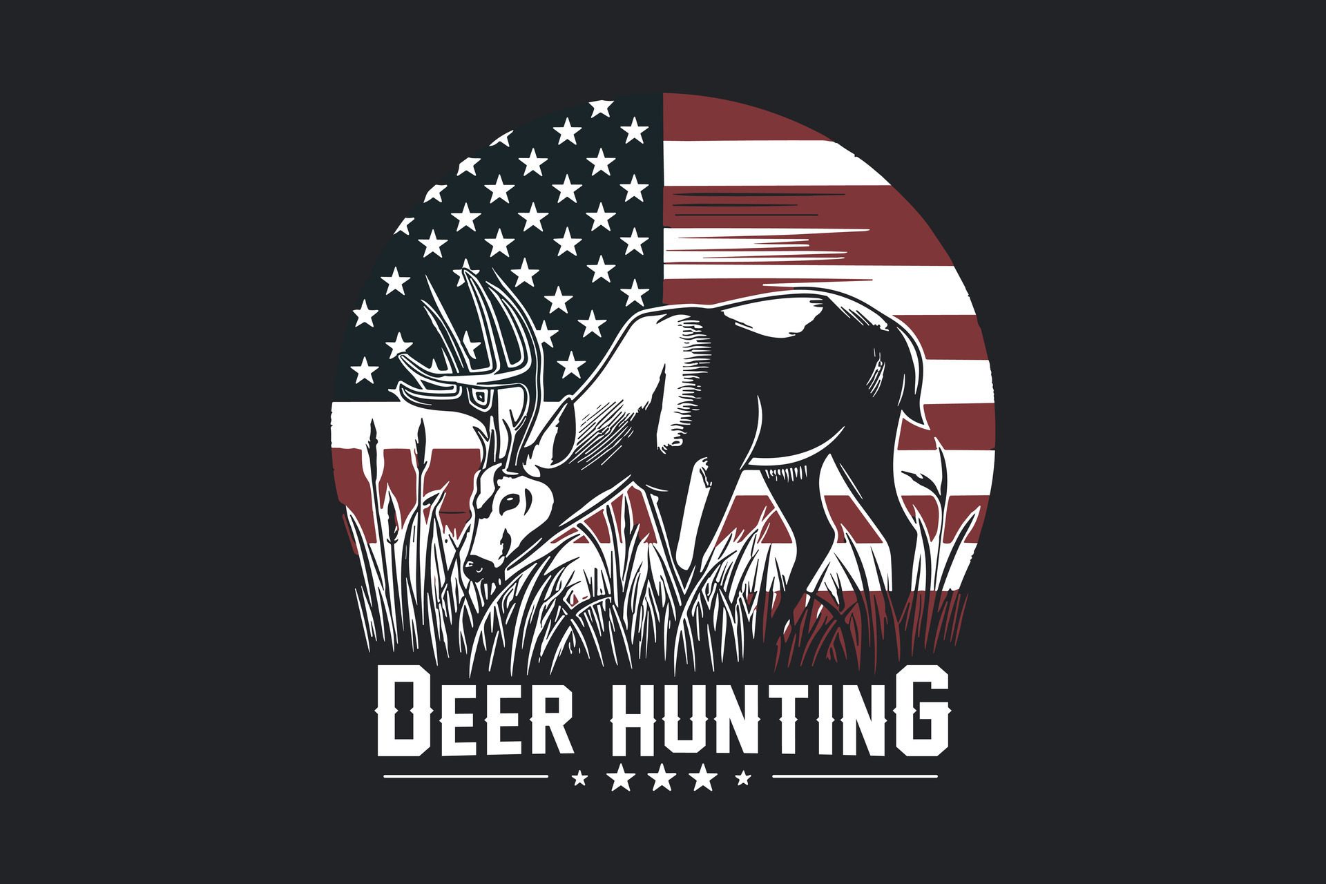 Ai-generated-hunting-t-shirt-design-custom-shirt-design-for-hunting-lover-free-vector