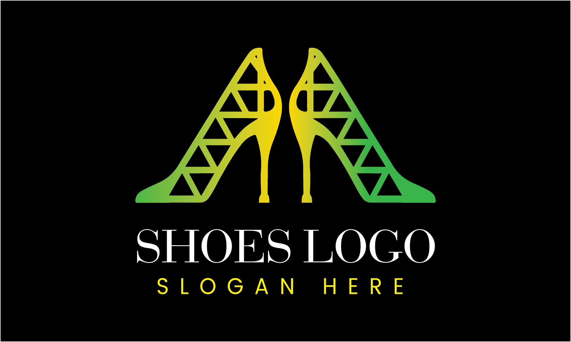 Ai-generated-ladies-shoes-design-logo-template-free-vector