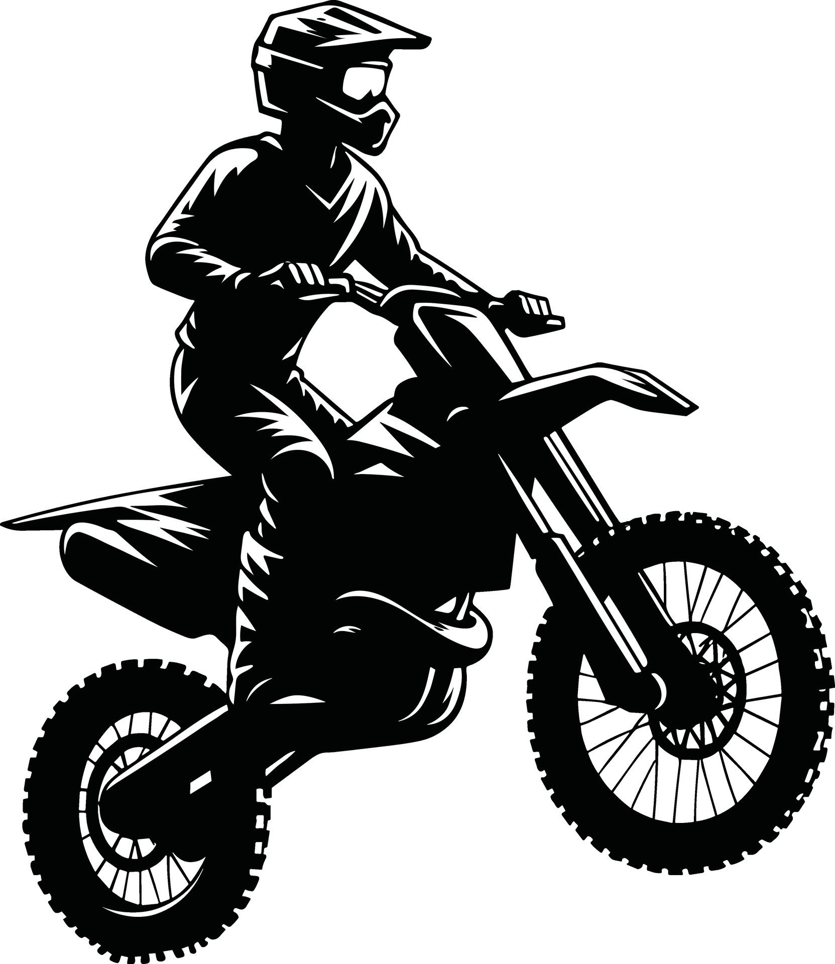 Ai-generated-motocross-rider-silhouette-illustration-free-free-vector