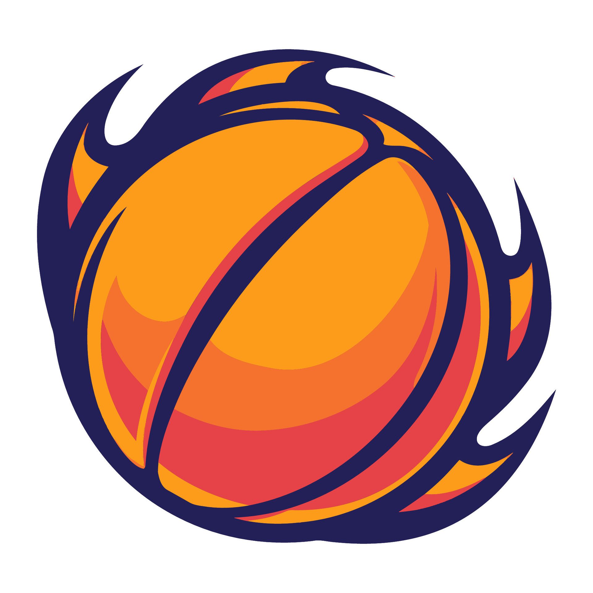 Ai-generated-simple-basketball-club-logo-illustration-free-vector
