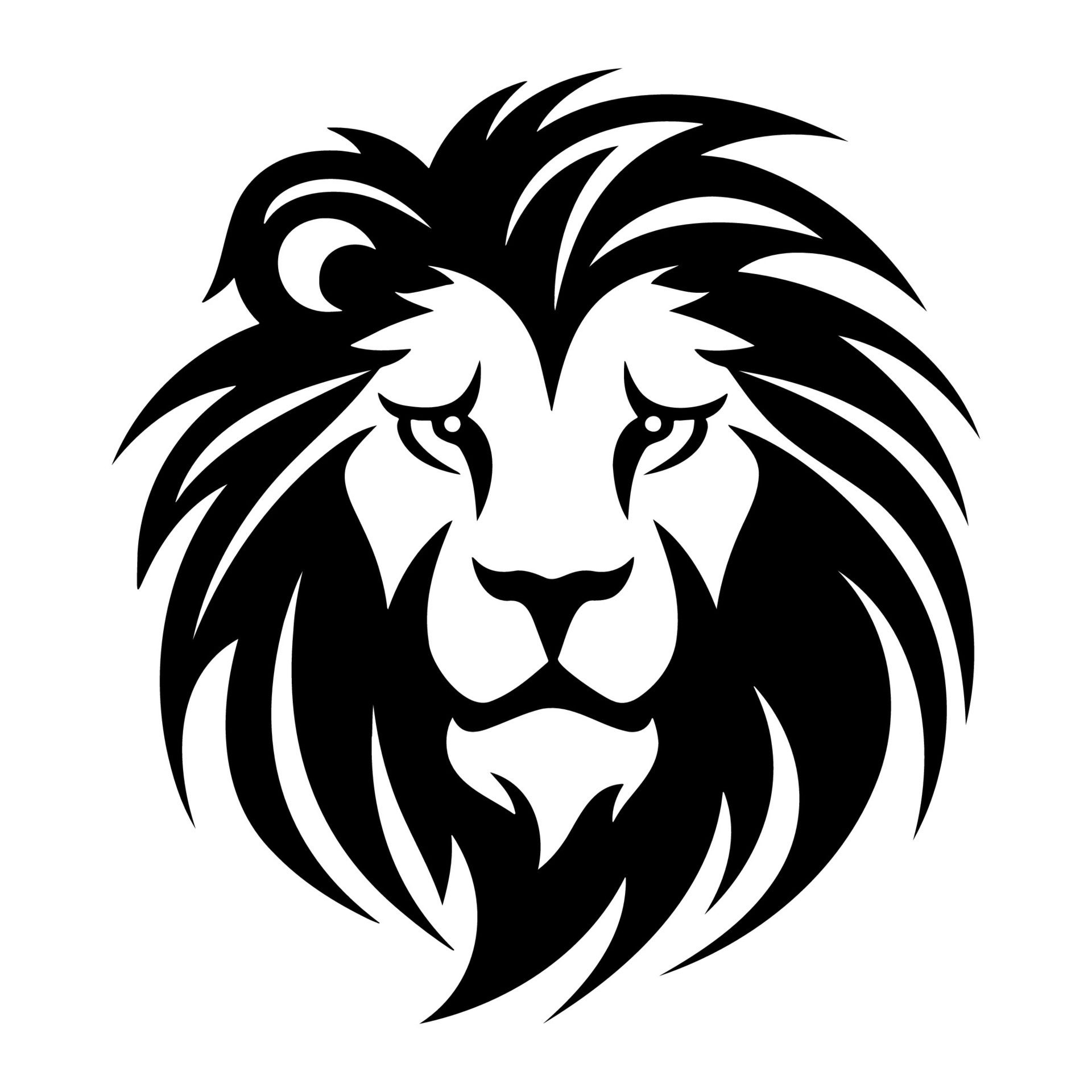 Ai-generated-simple-lion-logo-illustration-free-vector