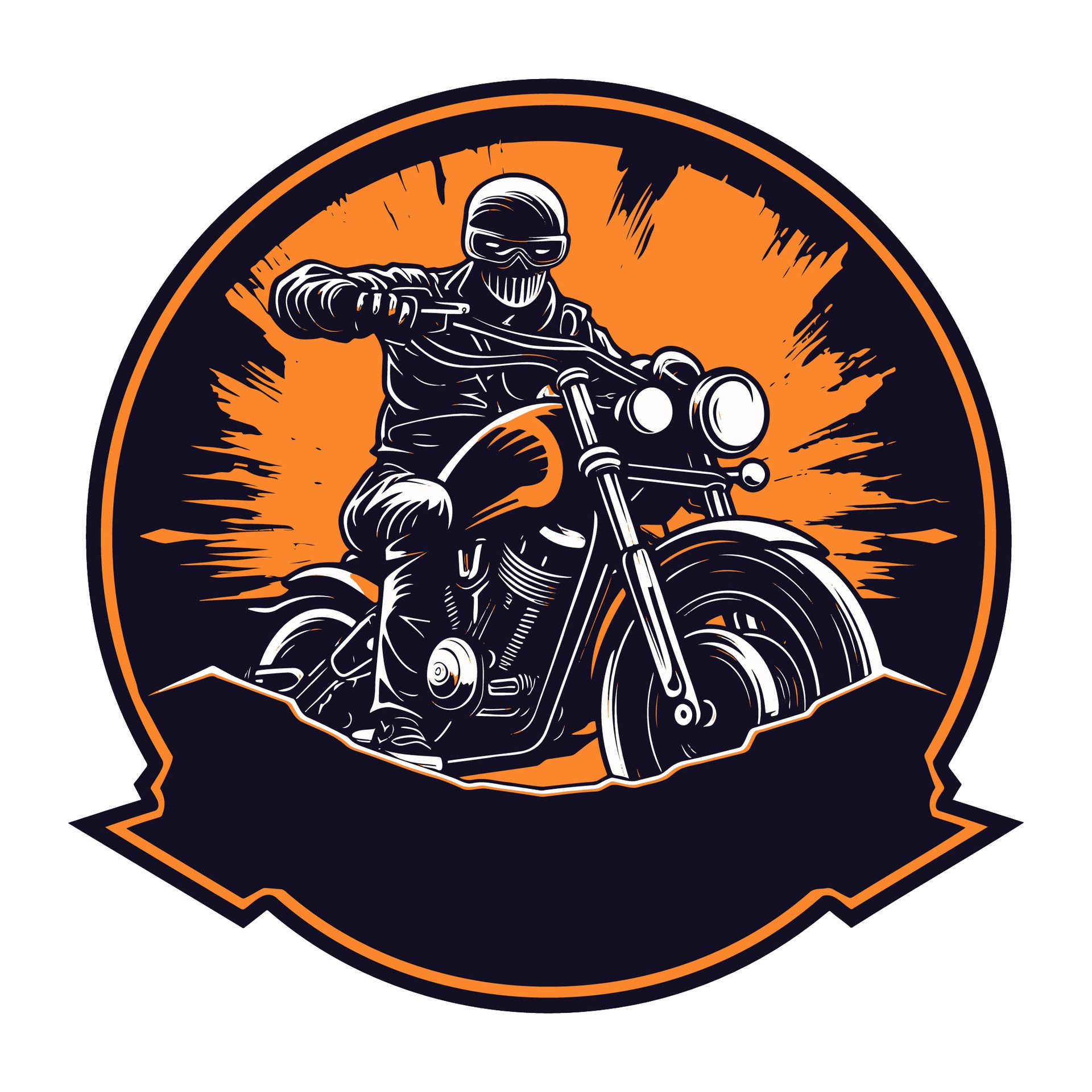 Ai-generated-simple-motorcycle-cub-logo-illustration-free-vector