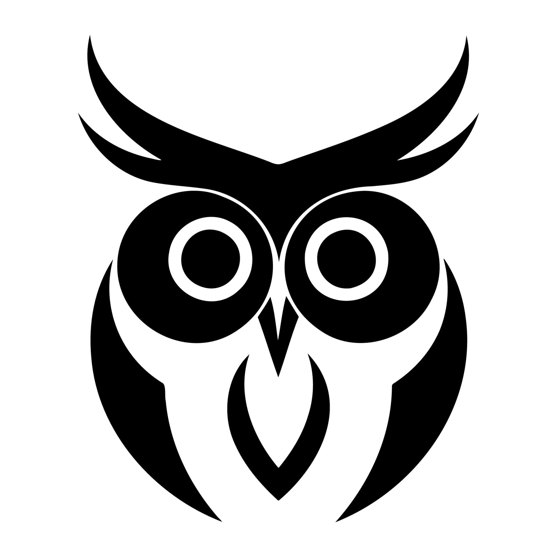 Ai-generated-simple-owl-logo-illustration-free-vector