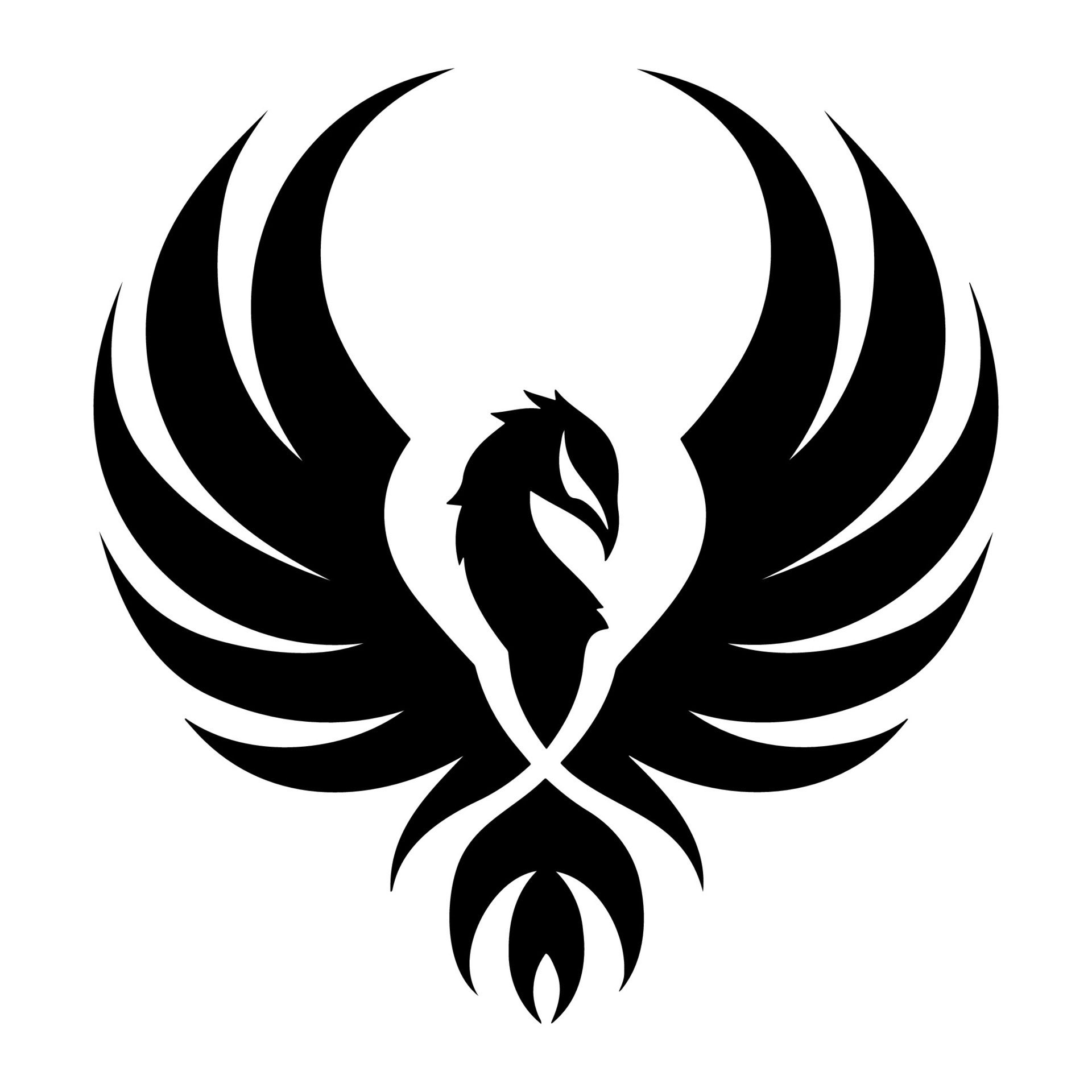 Ai-generated-simple-phoenix-logo-illustration-free-vector