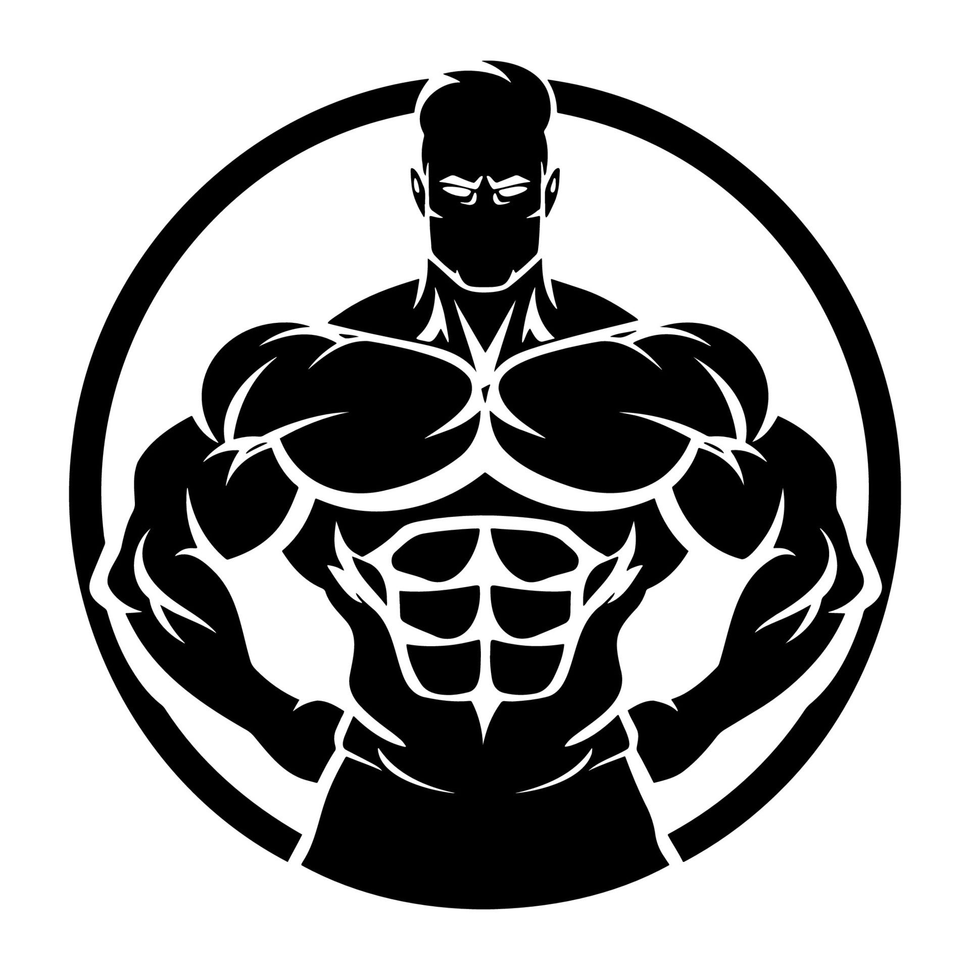 Ai-generated-simple-sport-gym-logo-illustration-free-vector
