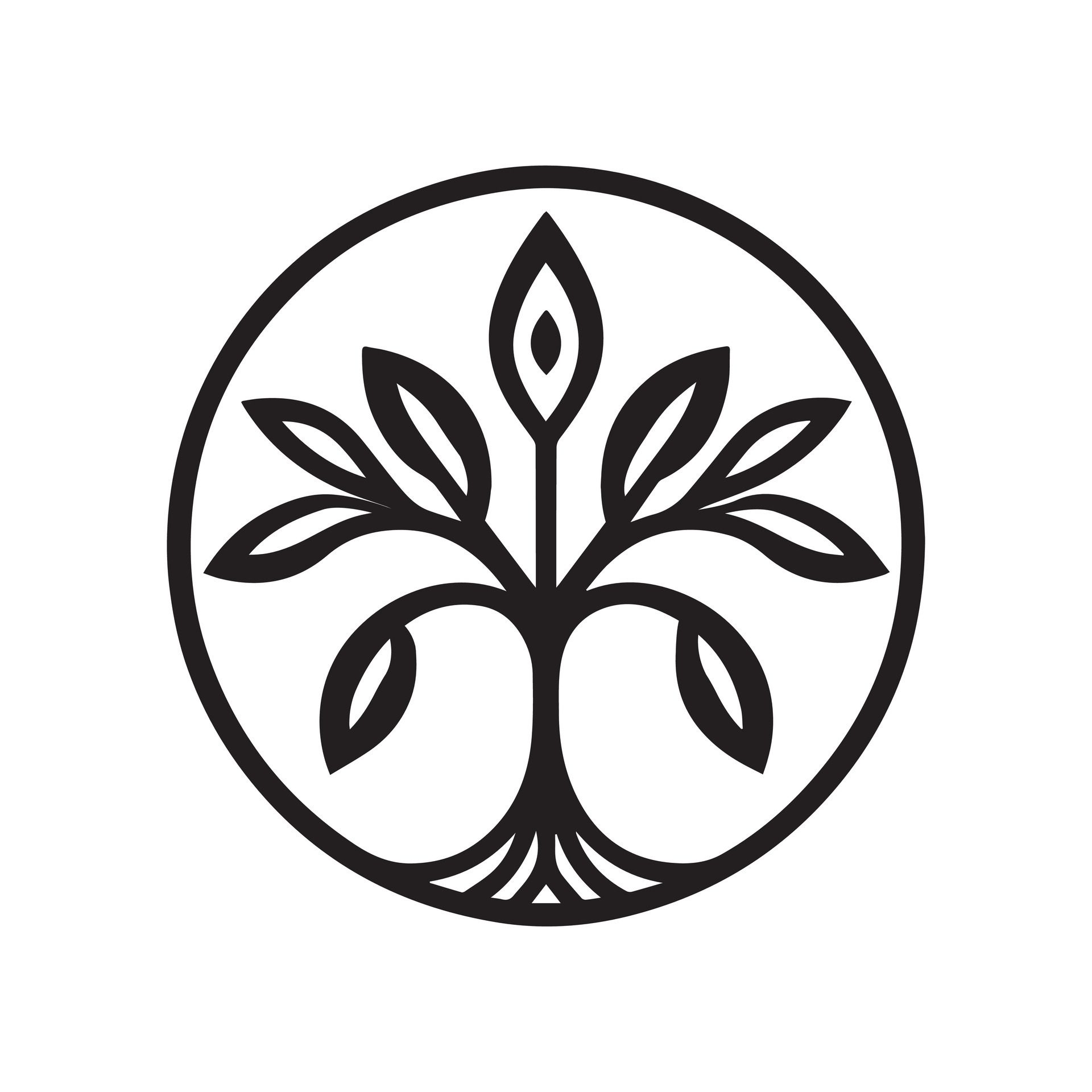 Ai-generated-simple-tree-decor-silhouette-illustration-image-abstract-black-tree-free-vector