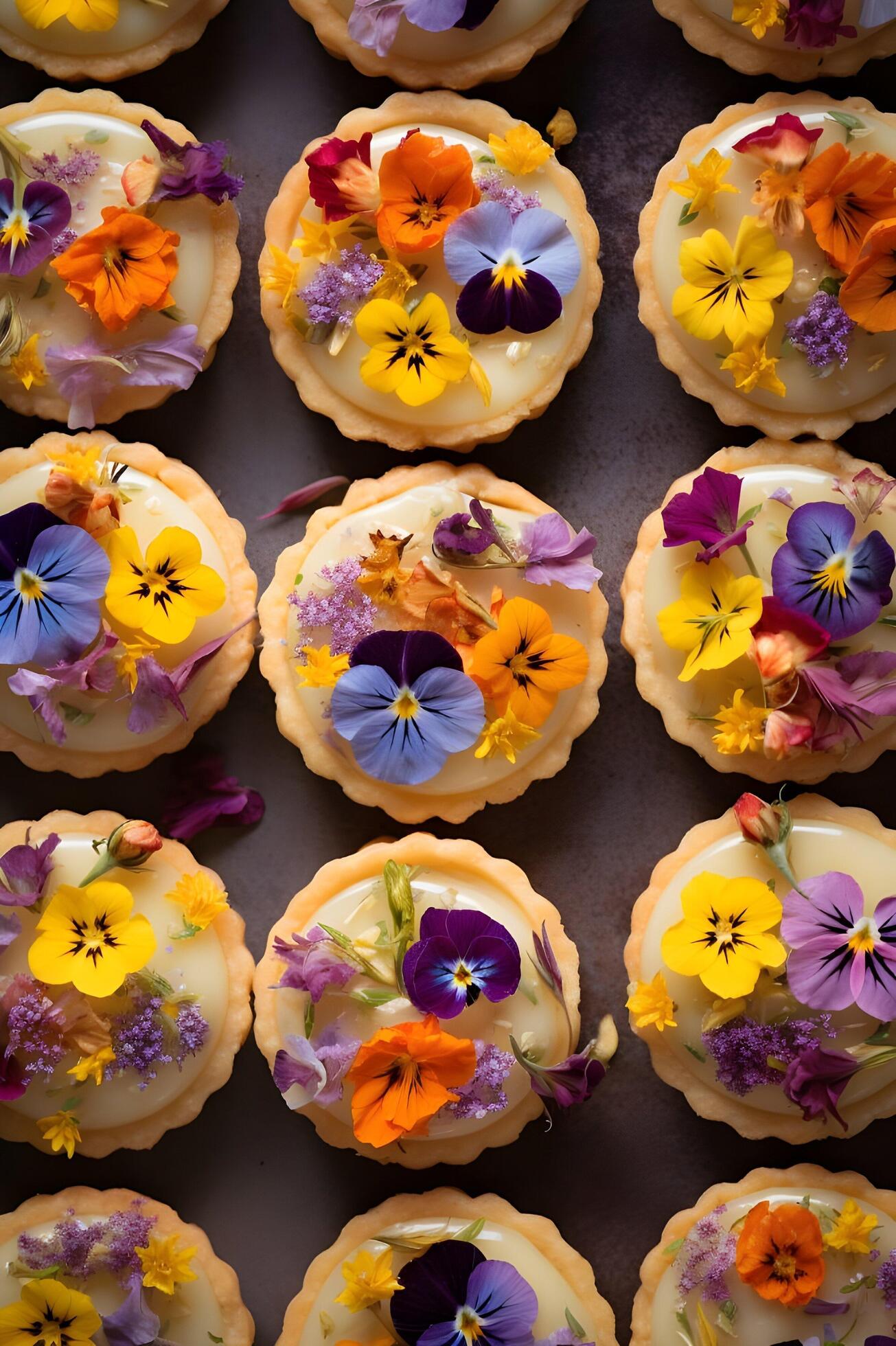 Ai-generated-spring-harvest-indulgence-foraged-delights-in-a-dessert-creation-free-photo