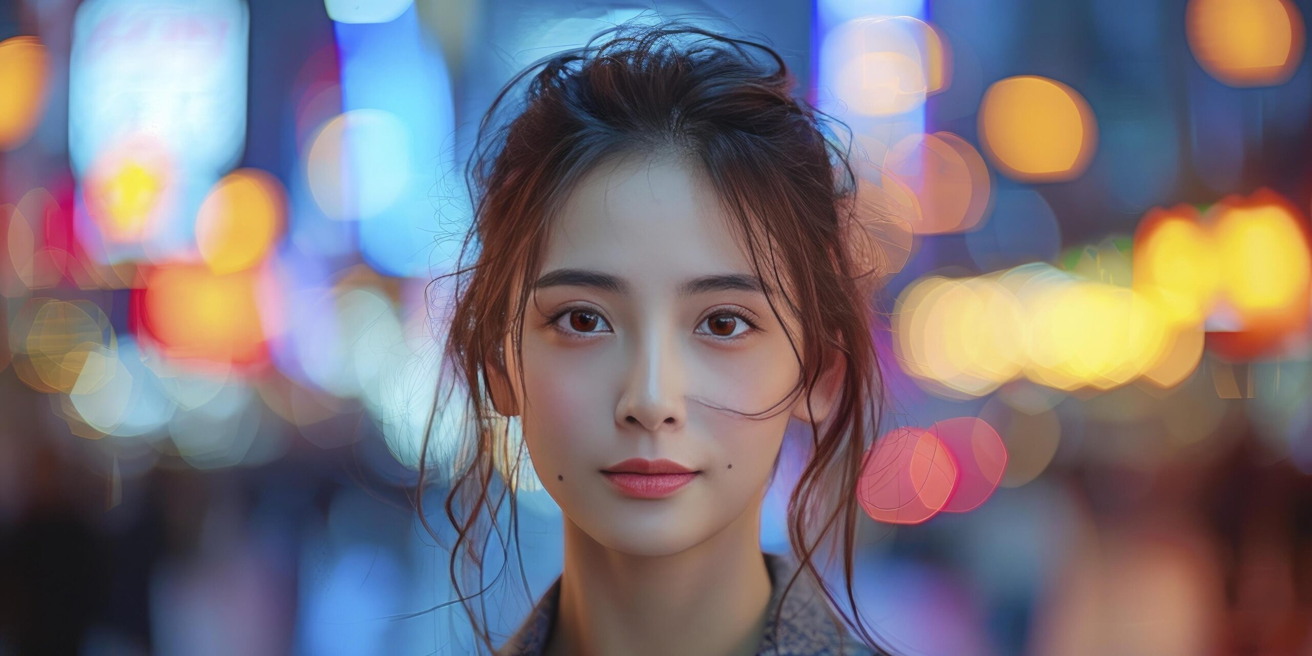 Ai-generated-urban-elegance-chinese-young-woman-radiating-beauty-amidst-the-bustling-cityscape-free-photo