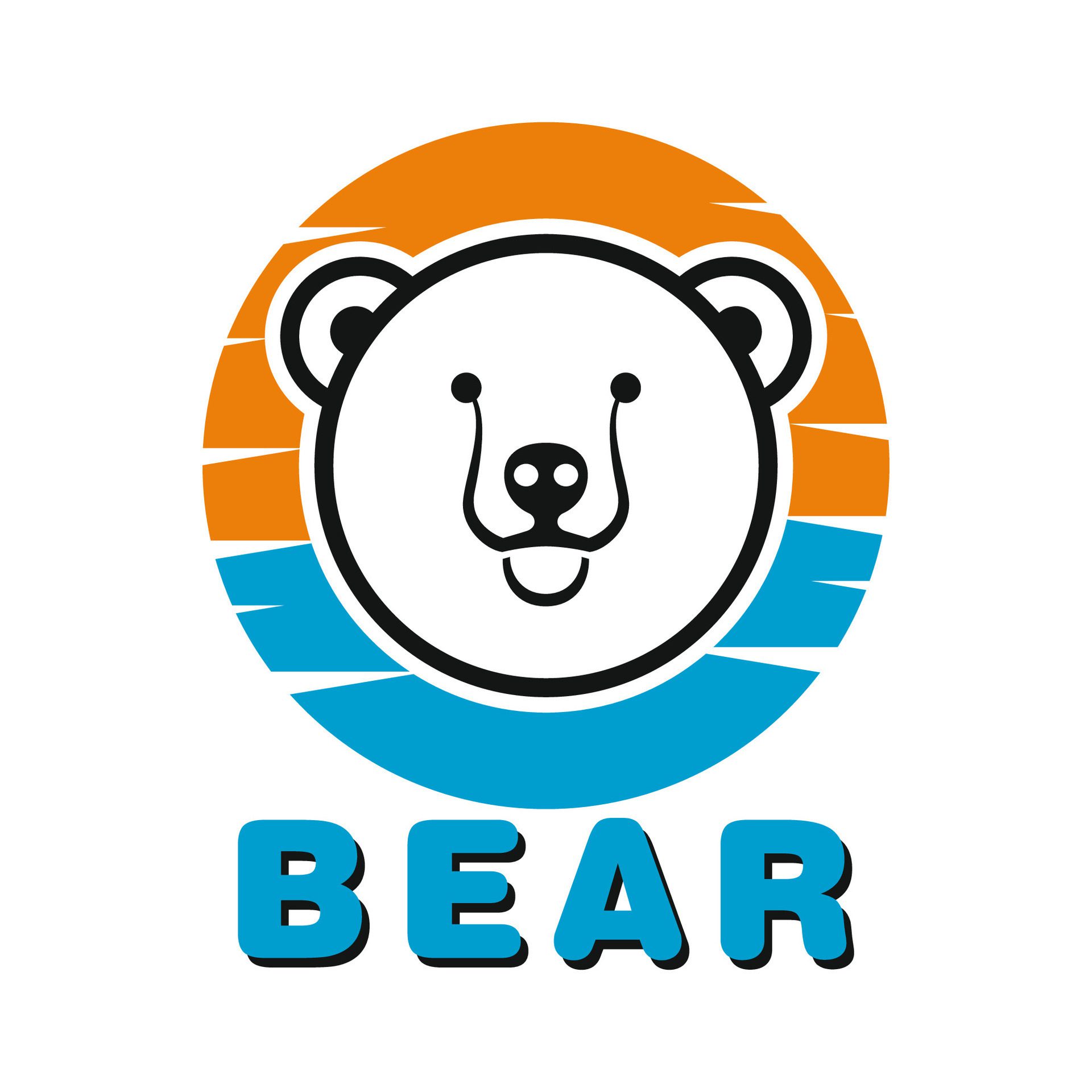 Bear-head-mascot-logo-free-vector
