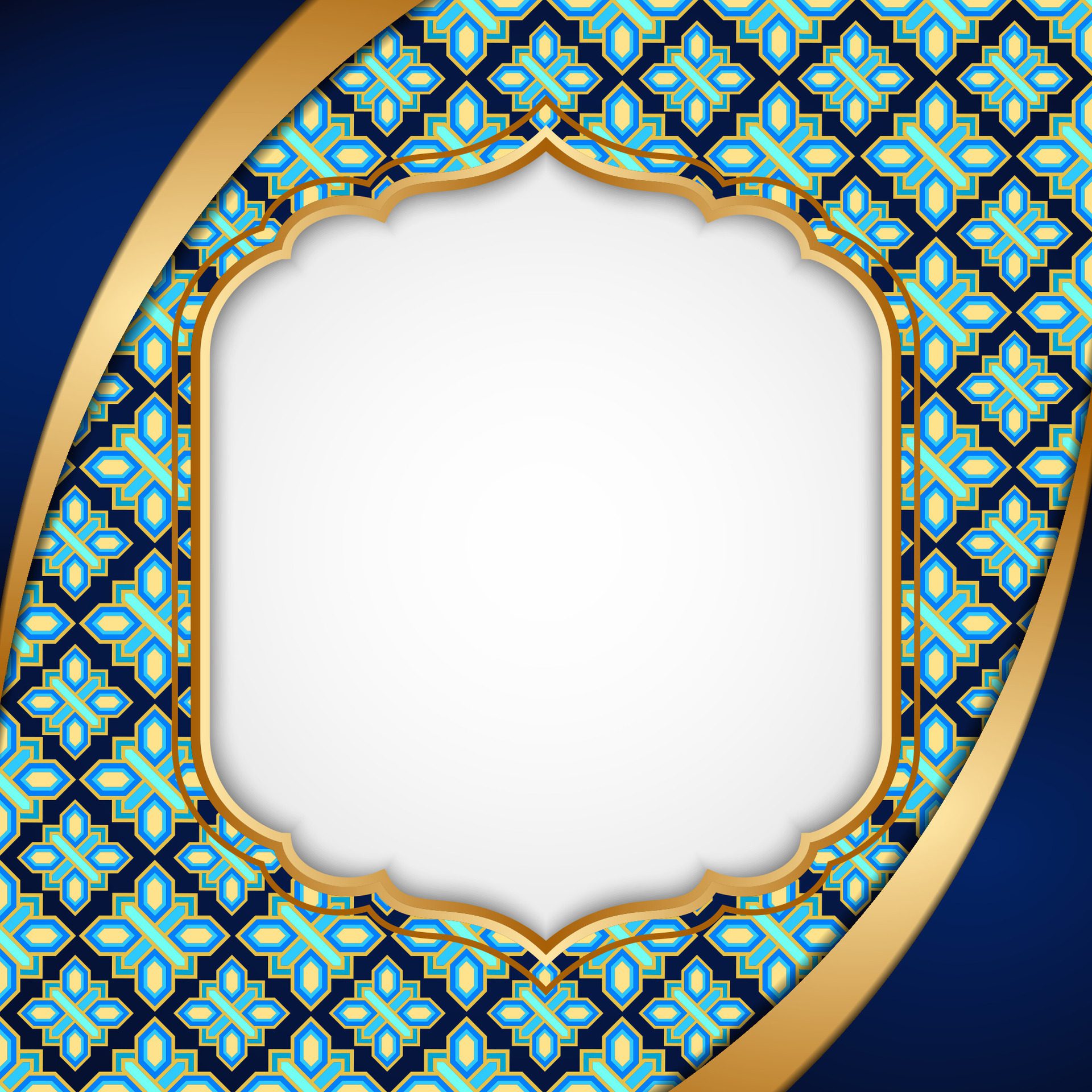 Blue-and-gold-luxury-islamic-frames-free-vector