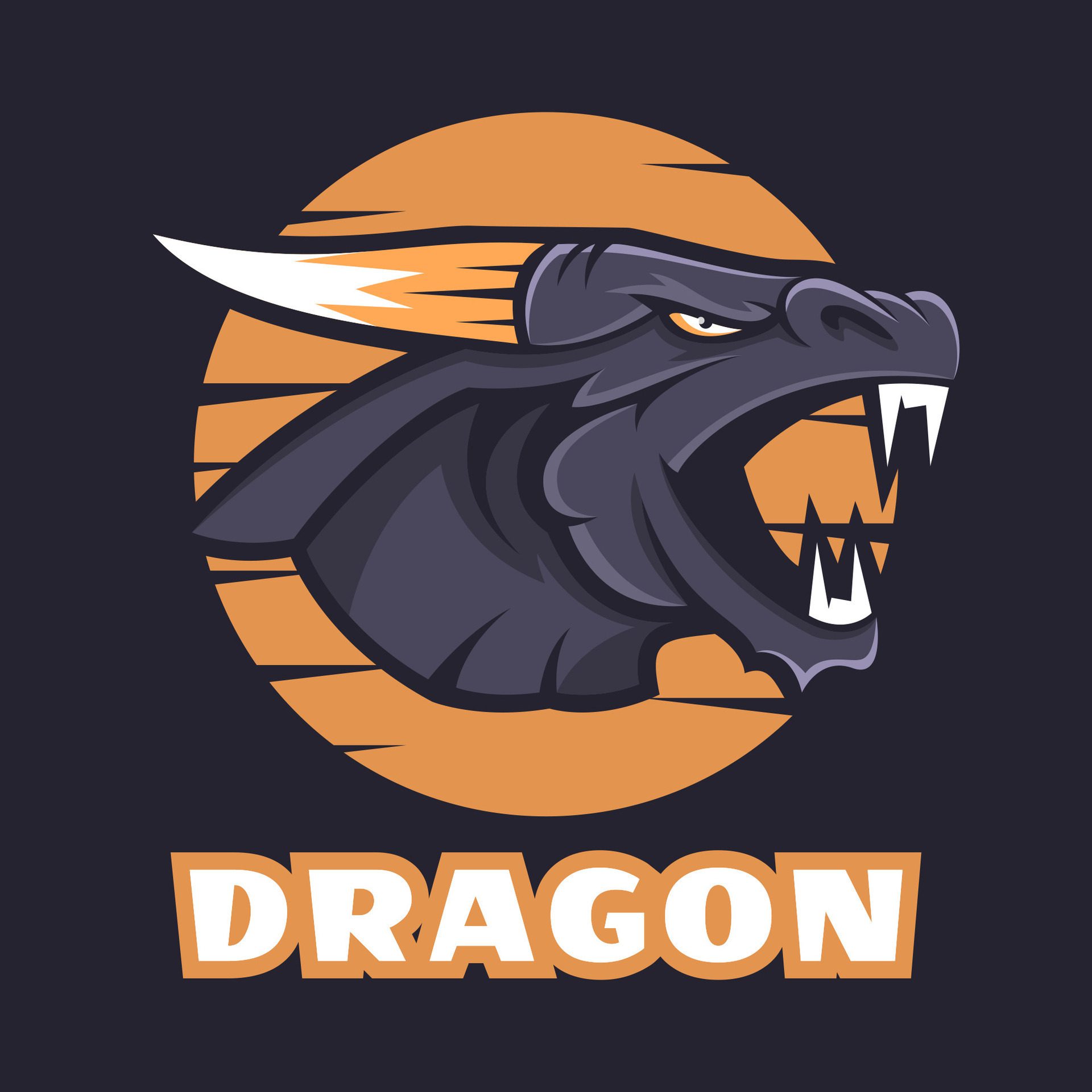 Dragon-head-mascot-logo-free-vector