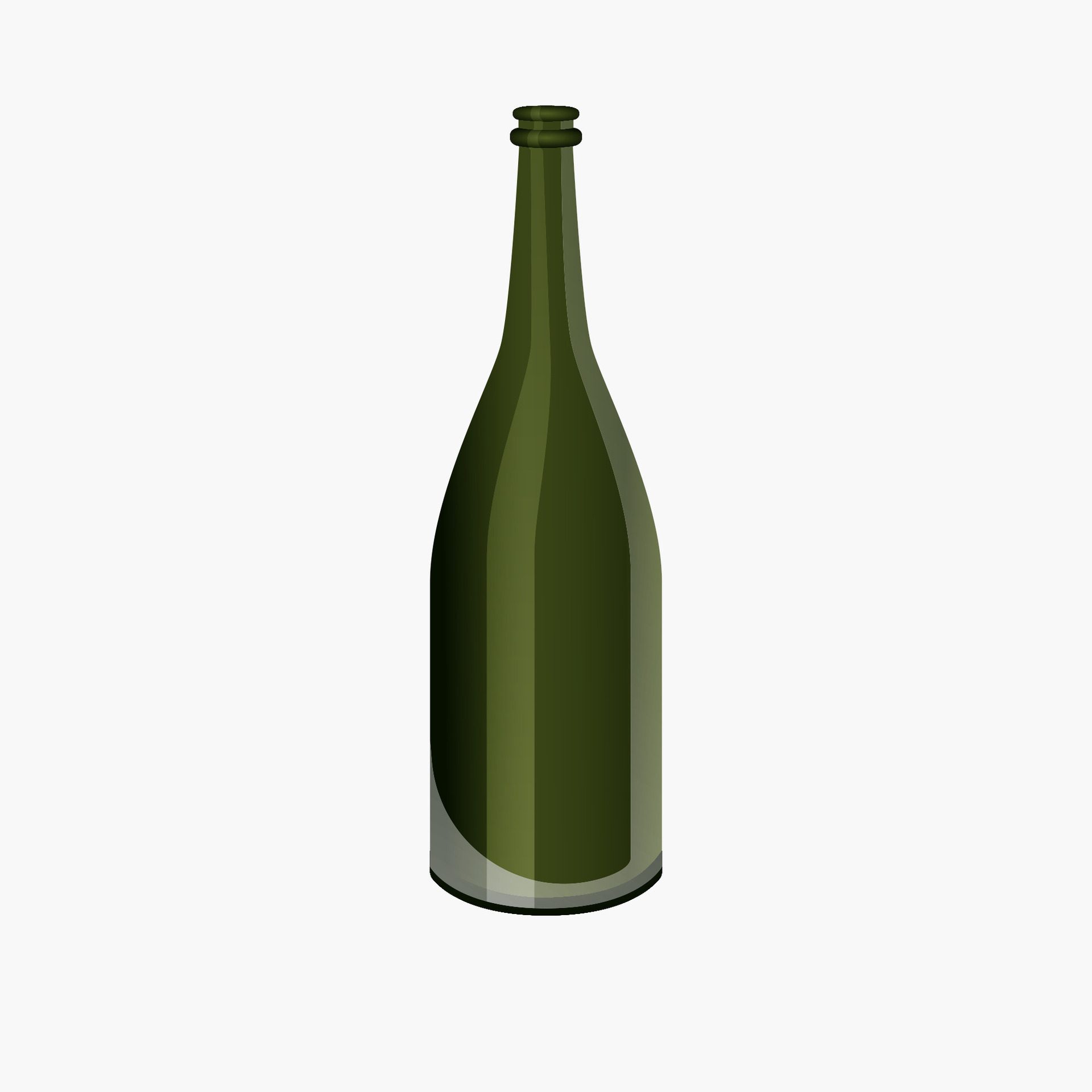 Glass-bottle-on-white-background-free-vector