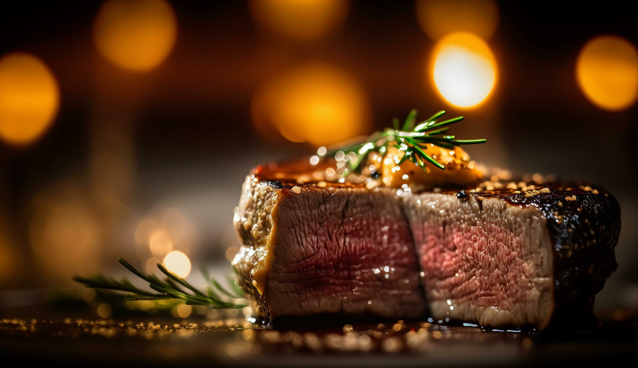 Grilled-beef-fillet-steaks-with-herbs-and-spices-on-dark-background-ai-generative-free-photo