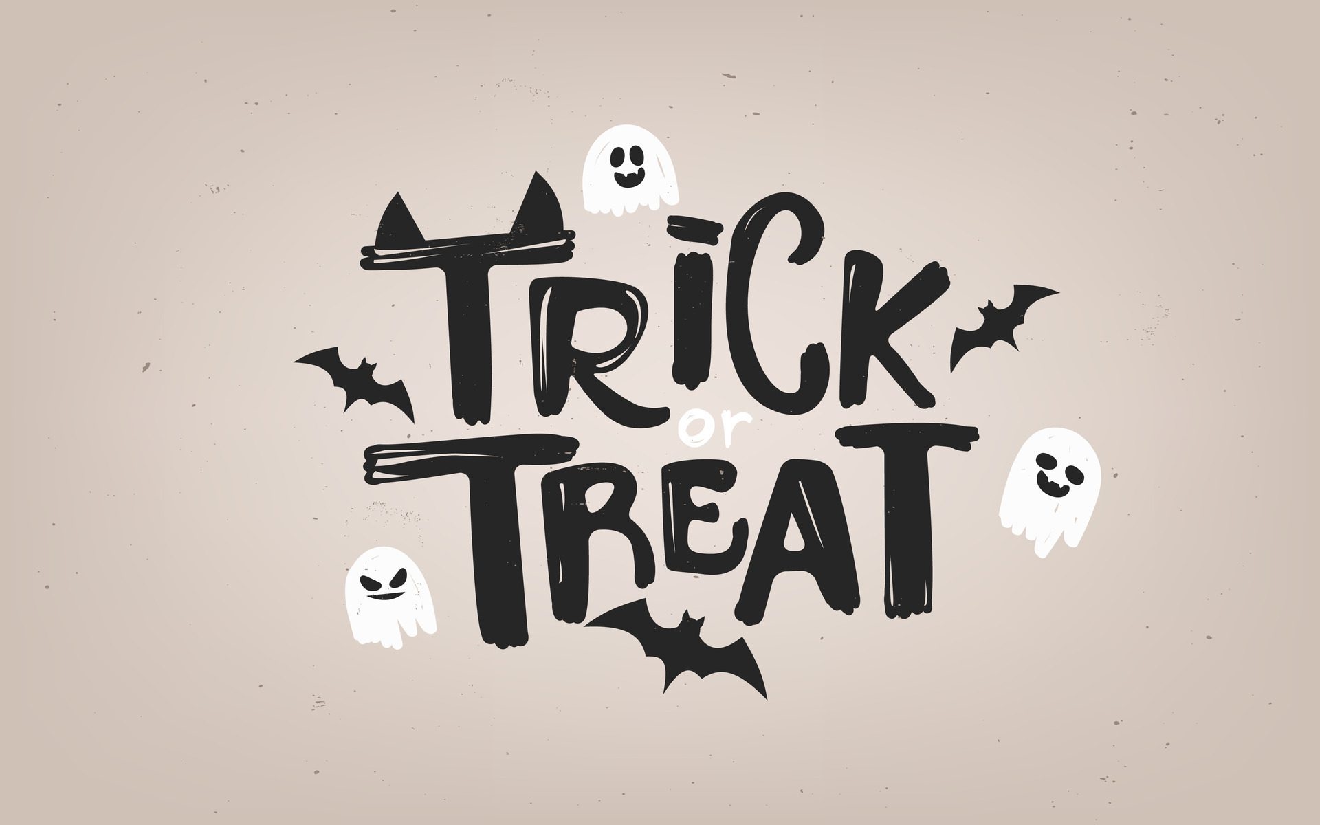 Halloween-poster-with-trick-or-treat-lettering-hand-drawn-grunge-bats-and-ghosts-design-for-cards-banners-and-invitations-evoking-a-vintage-spooky-atmosphere-not-ai-generated-free-vector