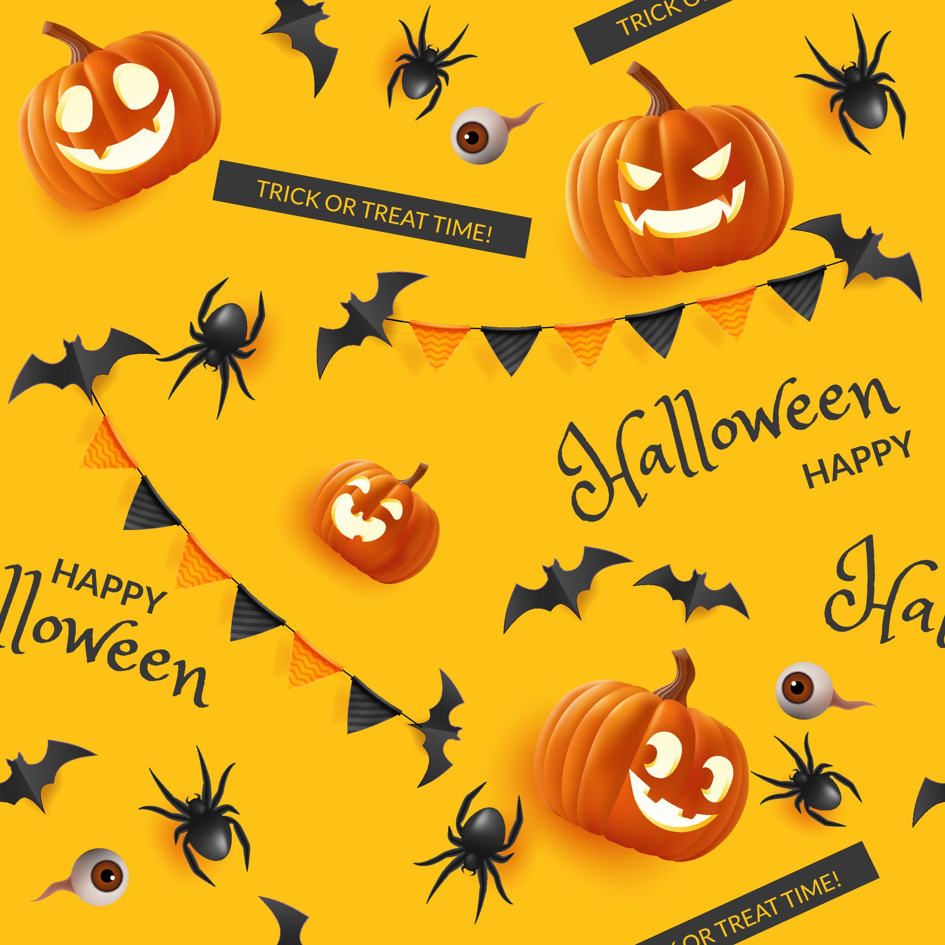 Halloween-seamless-orange-pattern-featuring-cute-and-spooky-elements-like-pumpkins-spiders-bats-and-confetti-it-s-perfect-for-decorating-your-holiday-designs-not-ai-generated-free-vector
