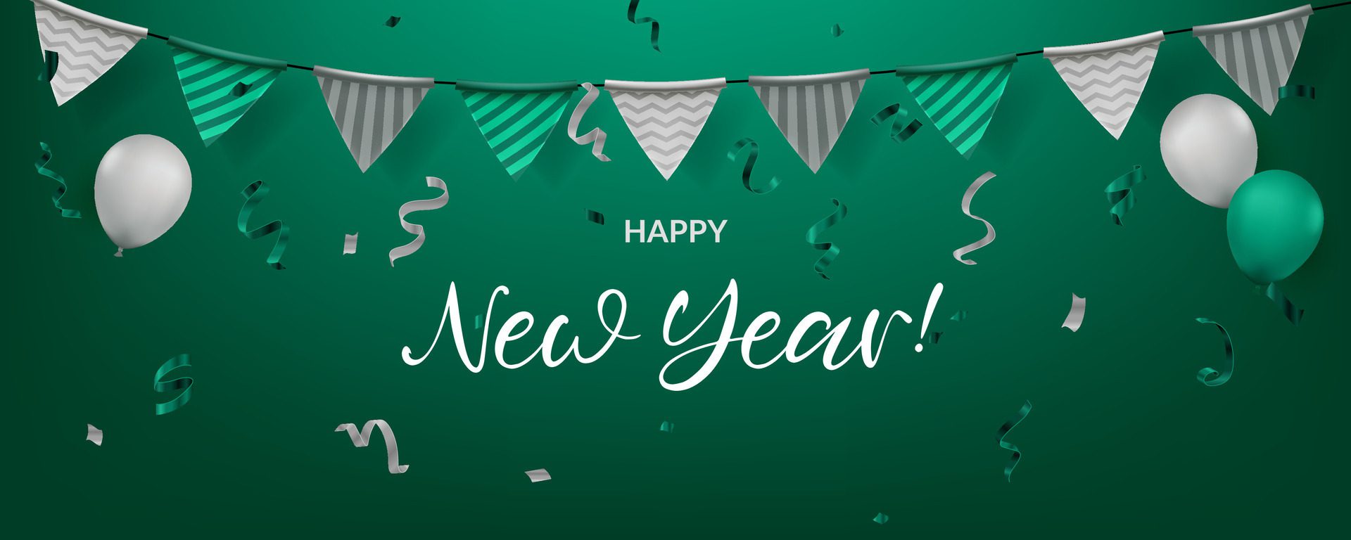 Happy-new-year-celebration-illustration-featuring-confetti-balloons-green-flags-and-garland-suitable-for-various-celebrations-such-as-birthdays-anniversaries-and-events-not-ai-generated-free-vector