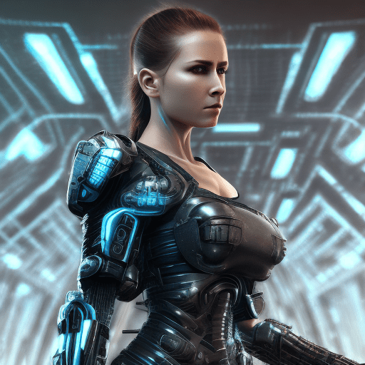 Cybernetics, action movie protagonist, female warrior, virus, cyberspace, repeating patterns, unreal, sound waves, free melody, digital world, reflection, masterpiece, 32k uhd resolution, high quality, professional photography, depth of filed, sci-fi, cinematic angle, cinematic lights, dynamic warrior pose --ar 3:4 --v 5. 2