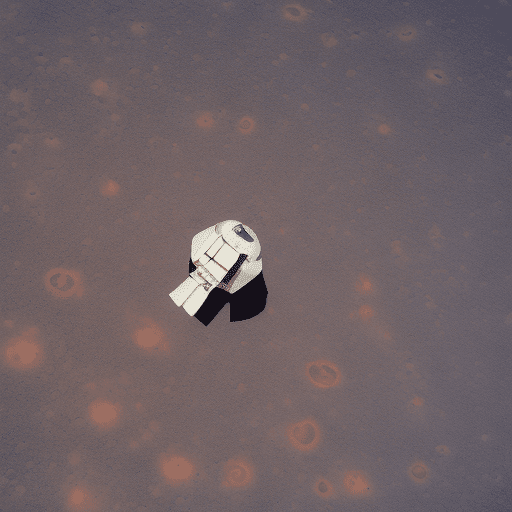 A small spacecraft sets off on the desert toward a universe full of stars, galaxies, and colorful planets. The desert is vast and blue light, and the sky is black and purple, pink, and colorful , and cinematic expression are wes anderson style