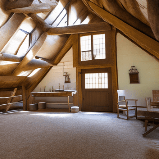Hayloft inside a farm