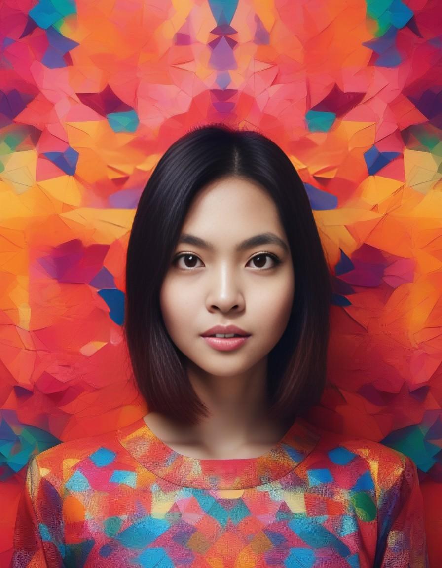 Produce images filled with bright colors and gradients, forming abstract and visually striking compositions. The colors should blend together, conveying a sense of movement and energy.