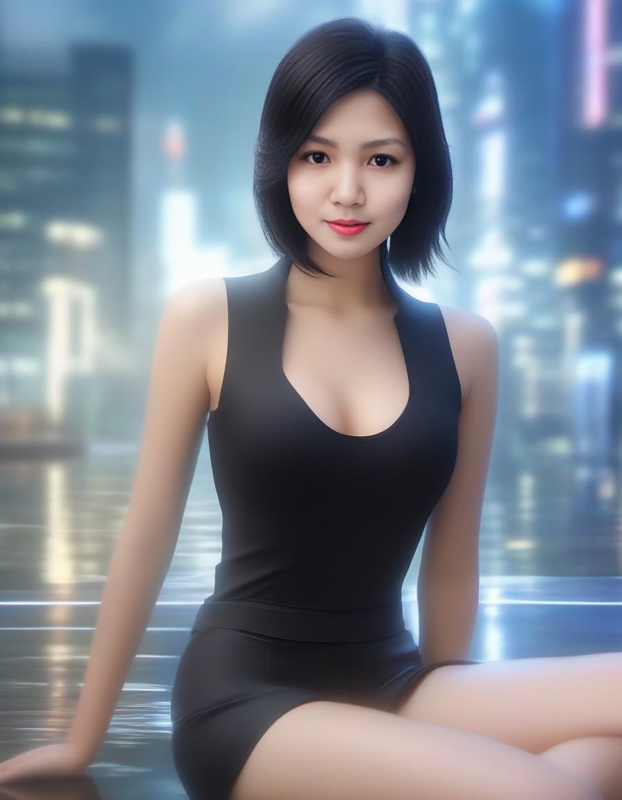 Epic photo realism, beautiful, wearing croptop and shortpant, full-body, perfect body, light color, photorealistic images with ease, cgi, ultra high resoution, intricate dept of field, 8k, portraits, hyper realistic, comic books, anime cartoons, illustration arts, photorealistic images --ar 1:2 --s 720 --q 4