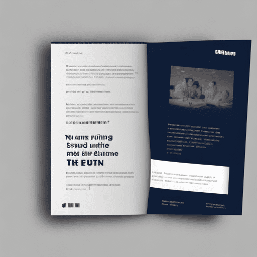 Photo of brochure ui with following text in point format. It should be in white with latest ui elements