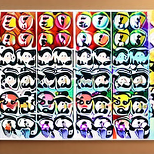 Emoji sticker, all the page full of stickers, watercolor design, watercolor style, watercolor paper texture unique, accurate details, beautiful, cute style, colorful, but with a clean background.