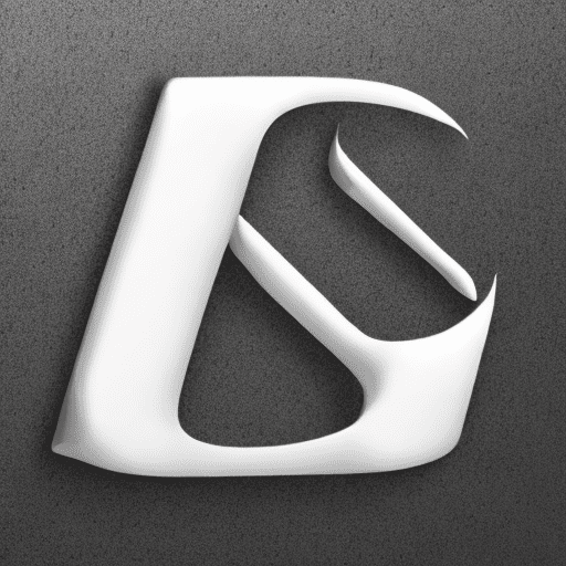 Feature the letters "d" "a" and "c" as distinct and separate elements, alongside a subtle musical note. Each element is in silver against a dark background, with the letters designed to be the focal point, emphasizing a theme of minimalism