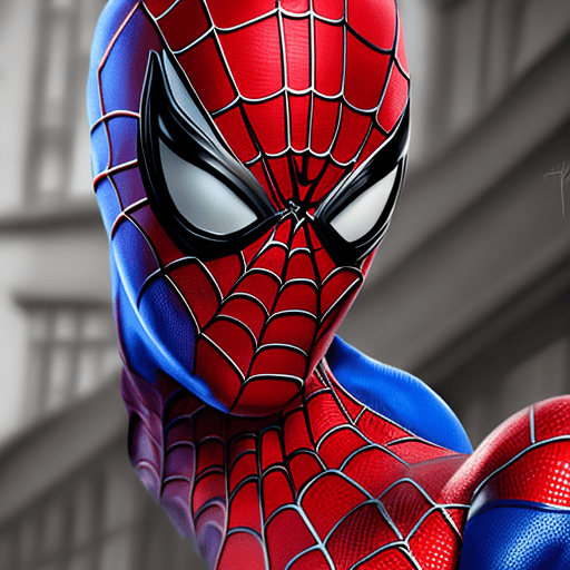 Spider man in dynamics, highly detailed, packed with hidden details, style, high dynamic range, hyper realistic, realistic attention to detail, highly detailed, 32k, intense close - ups, uhd image, realism, colorful realism, --ar 71:121 --s 750 --niji 5