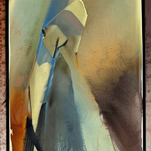 "the image is a blend of oil and watercolor art. The main figure is a woman, depicted as a silhouette in darkness. Her slender body is covered in an oily substance, creating an interesting play of shadows. The rim light adds a mysterious atmosphere, while the visible brush strokes and impasto add detail and texture. The scene is set in autumn, with windy and slightly rainy weather. The woman with the umbrella is wandering through the landscape, creating an atmospheric and oppressive mood as the sky begins to glow. Energy is harnessed in sporadic glares, creating a sky full of emotions. The image is rendered in a watercolor style, with sharp focuses and intricate details. It is highly detailed, with studio photography serving as a guide. This piece is trending on artstation, showcasing the true potential of hybrid art. "