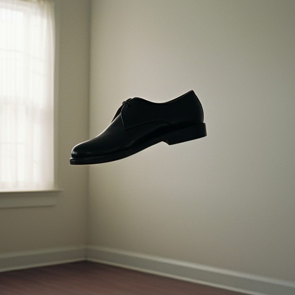 A shoes in the air