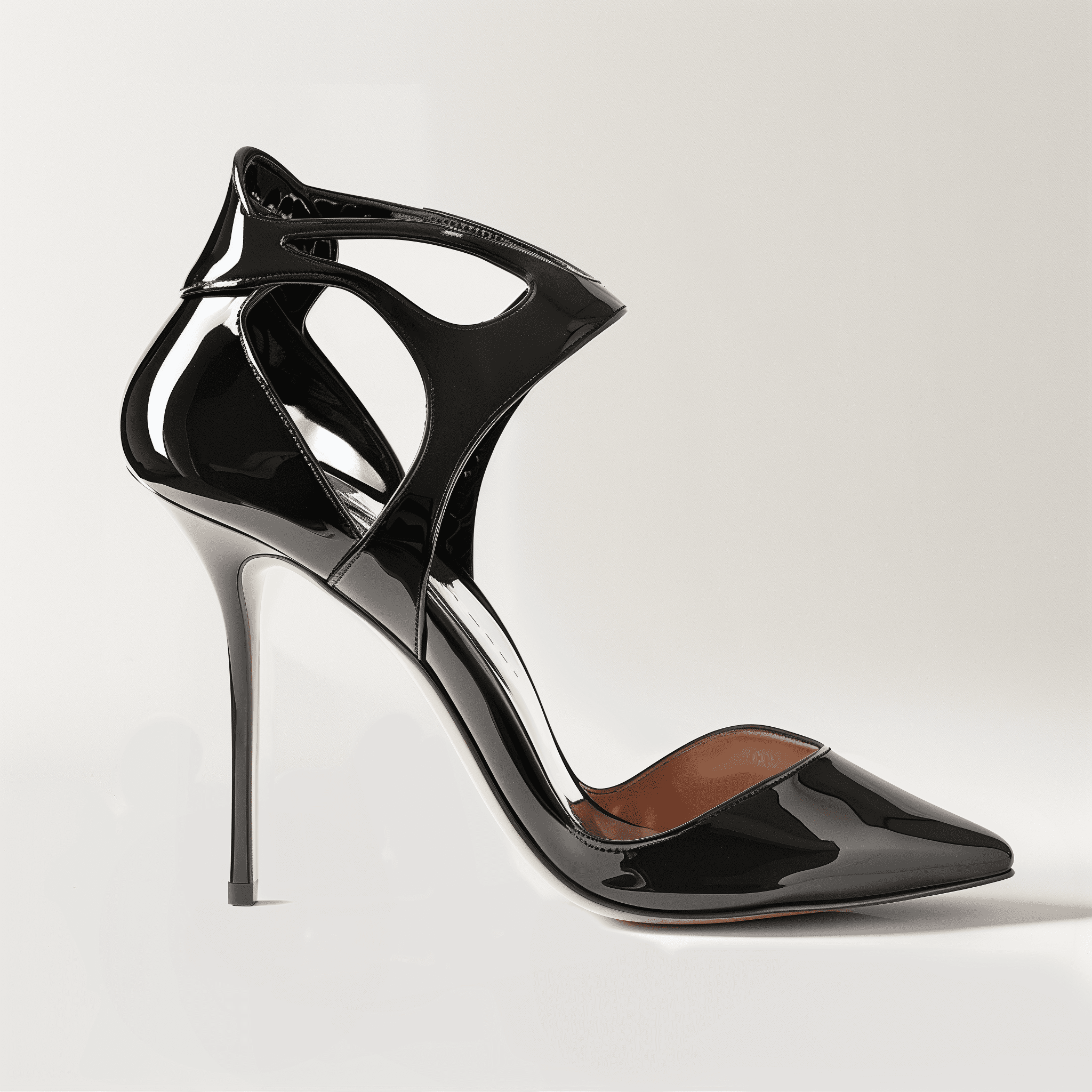 Cha cha heels, pure white background --v 6. 0 --style raw