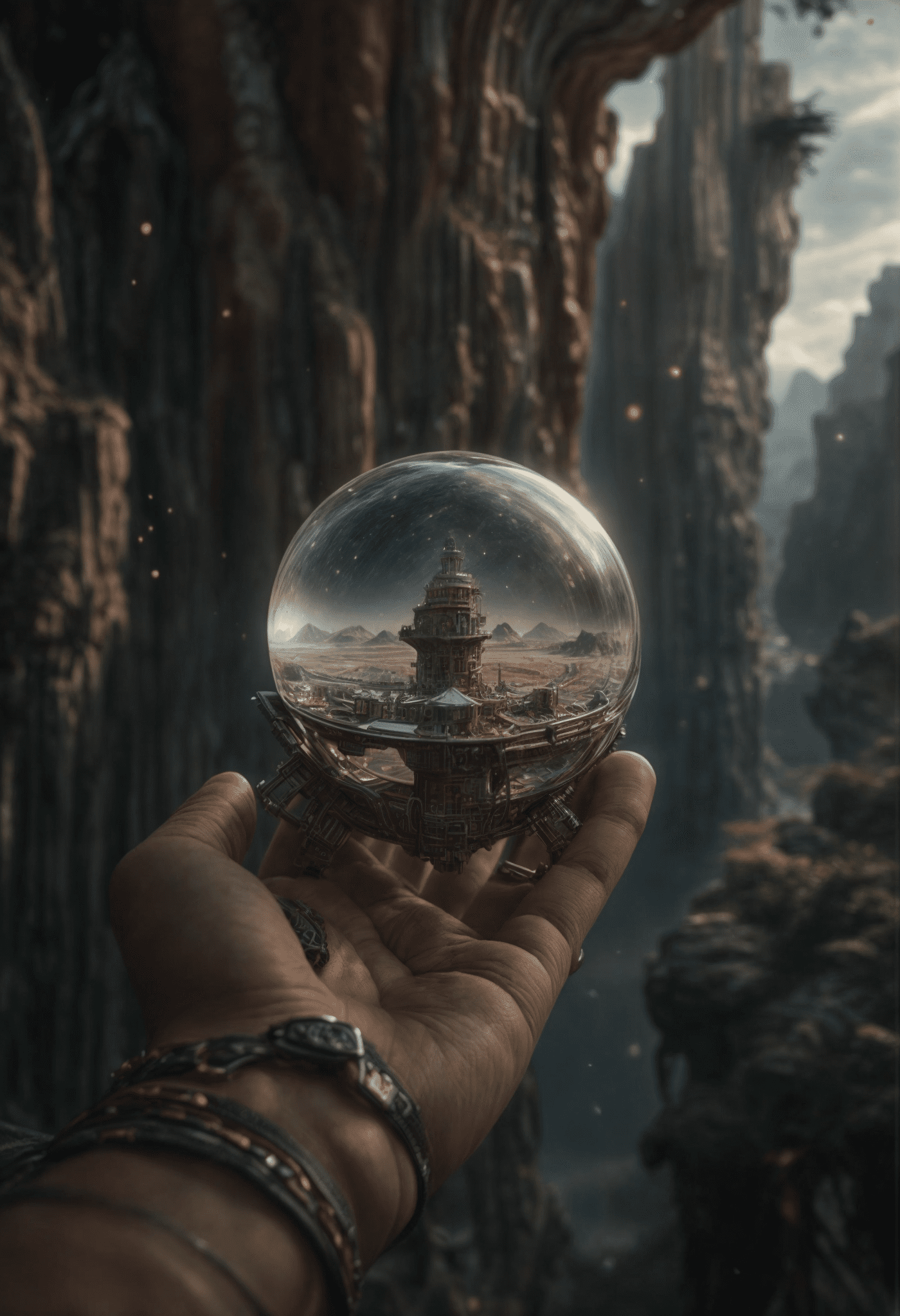 A look at future events, art deco, greg rutkowski,