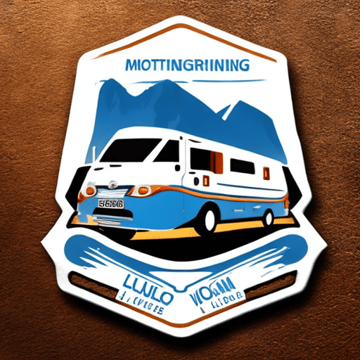 Logo travelling by motorhome