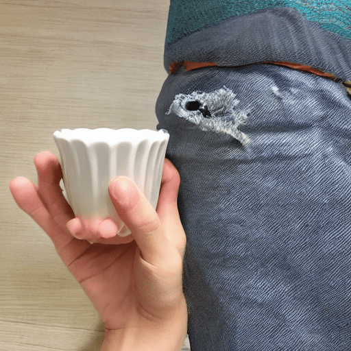 男生带纹身的手臂抓住女性的胸部，胸部尺寸为e cup，裸体，皮肤白。