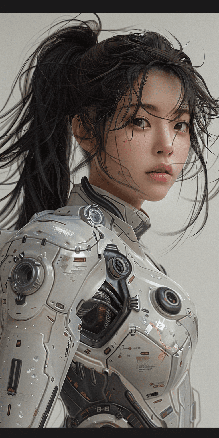 Hyper realistic picture of a beautiful korean girl in an eva plugsuit, hyper detailed, by greg rutkowski, trending on artstation --ar 1:2 --v 6. 0