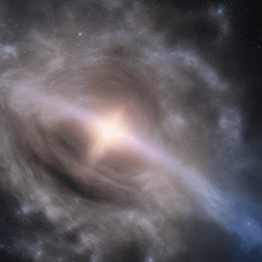 A spacecraft is passing through space, a spacecraft , in a universe full of stars, galaxies, and colorful planets. The sky is wide and blue, and the sky is black and purple, pink, and colorful. Center alignment, extreme long shots,